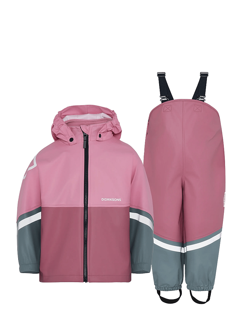 Didriksons - WATERMAN KIDS SET 12 - ulkovaatteet - light heather pink - 1