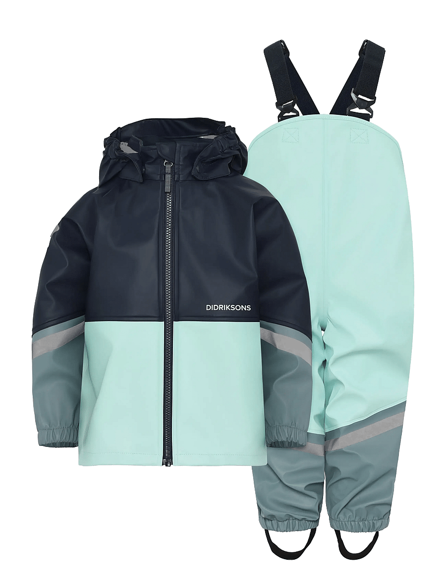 Didriksons - WATERMAN KIDS SET 12 - Útivistarföt - ocean mint - 1
