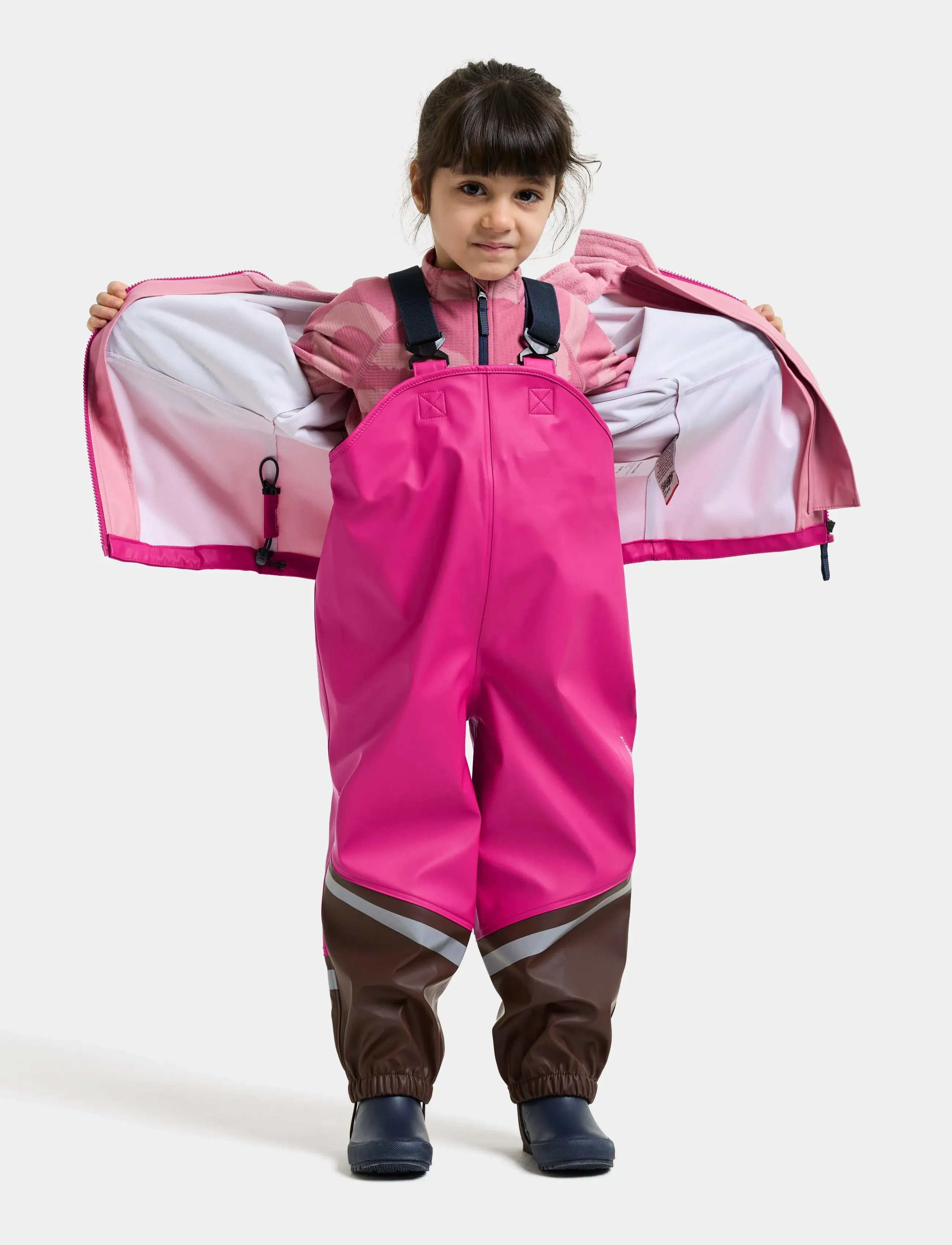 Didriksons Waterman Kids' Set, 110, Pink, Regntøj > Regntøjssæt, Børn