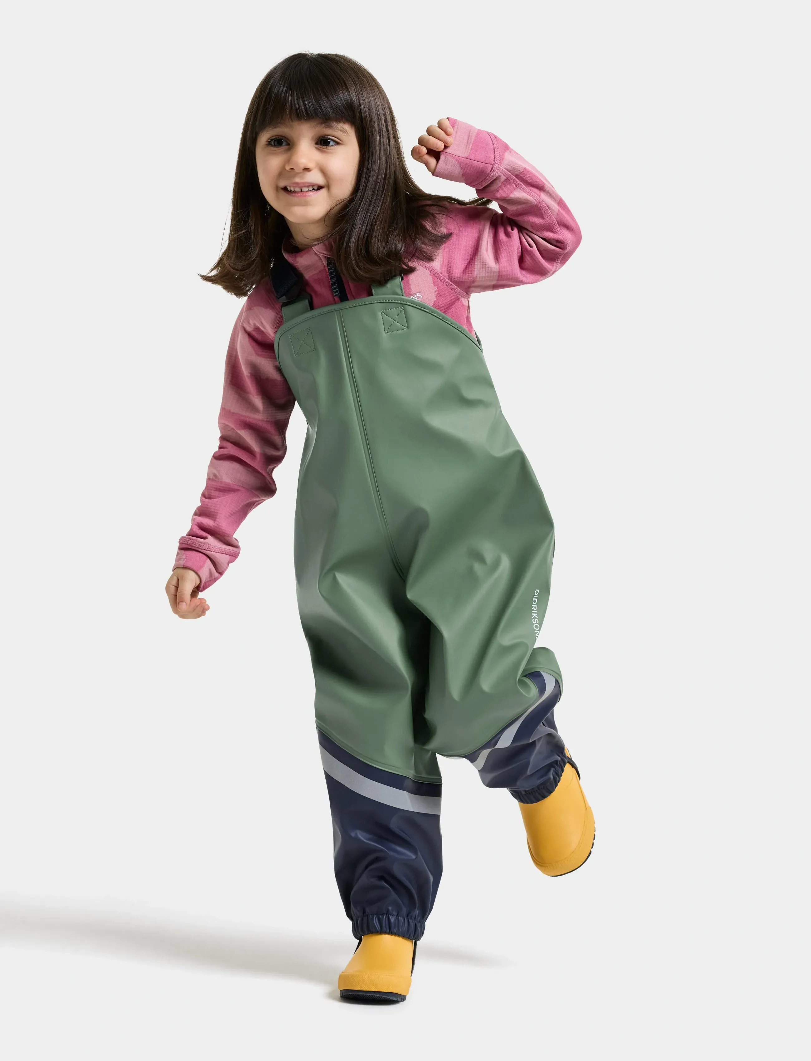 Didriksons Waterman Kids' Set, 128, Green, Regntøj > Regntøjssæt, Børn