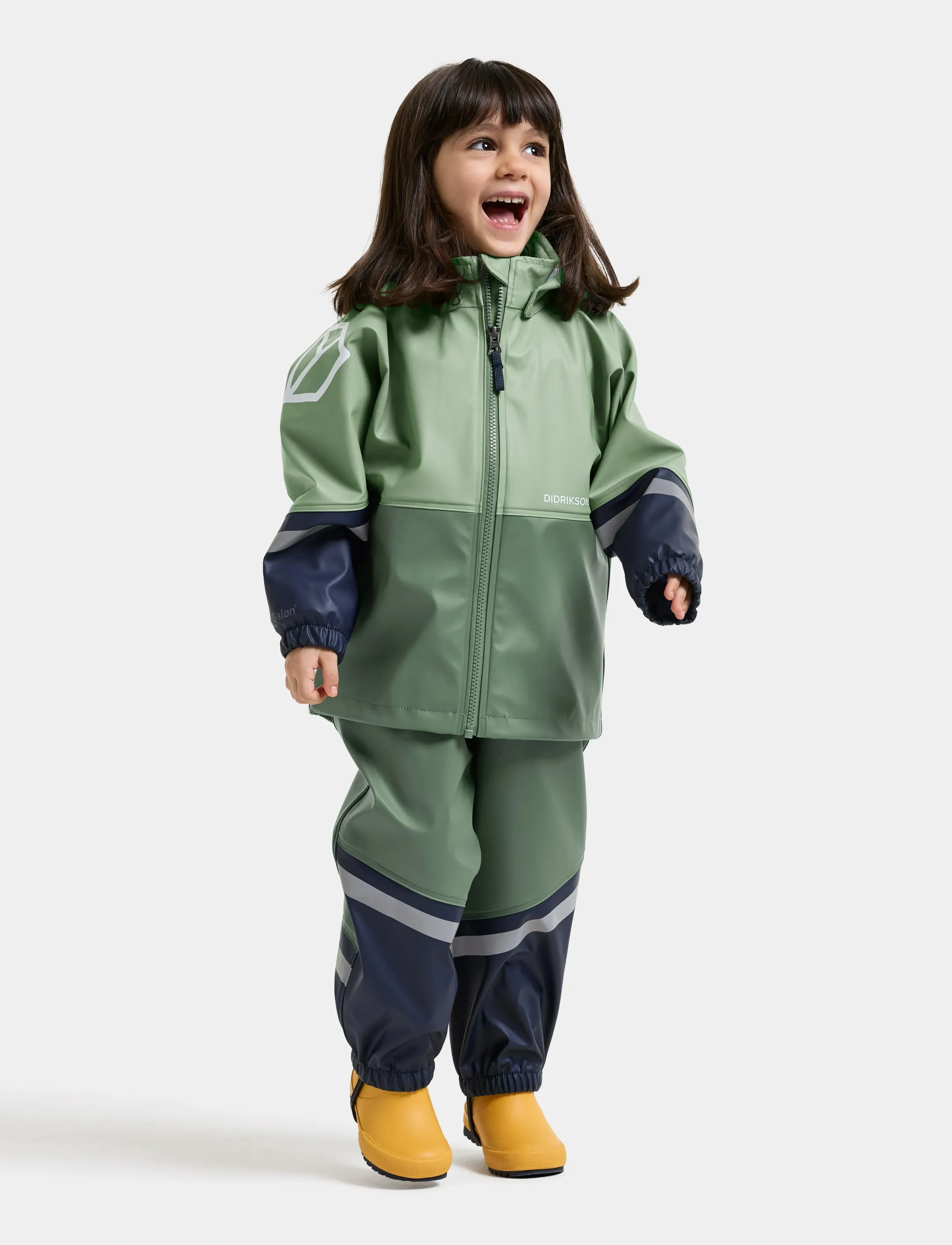 Didriksons - Waterman Kids' Set - Õueriided - sage green - 4