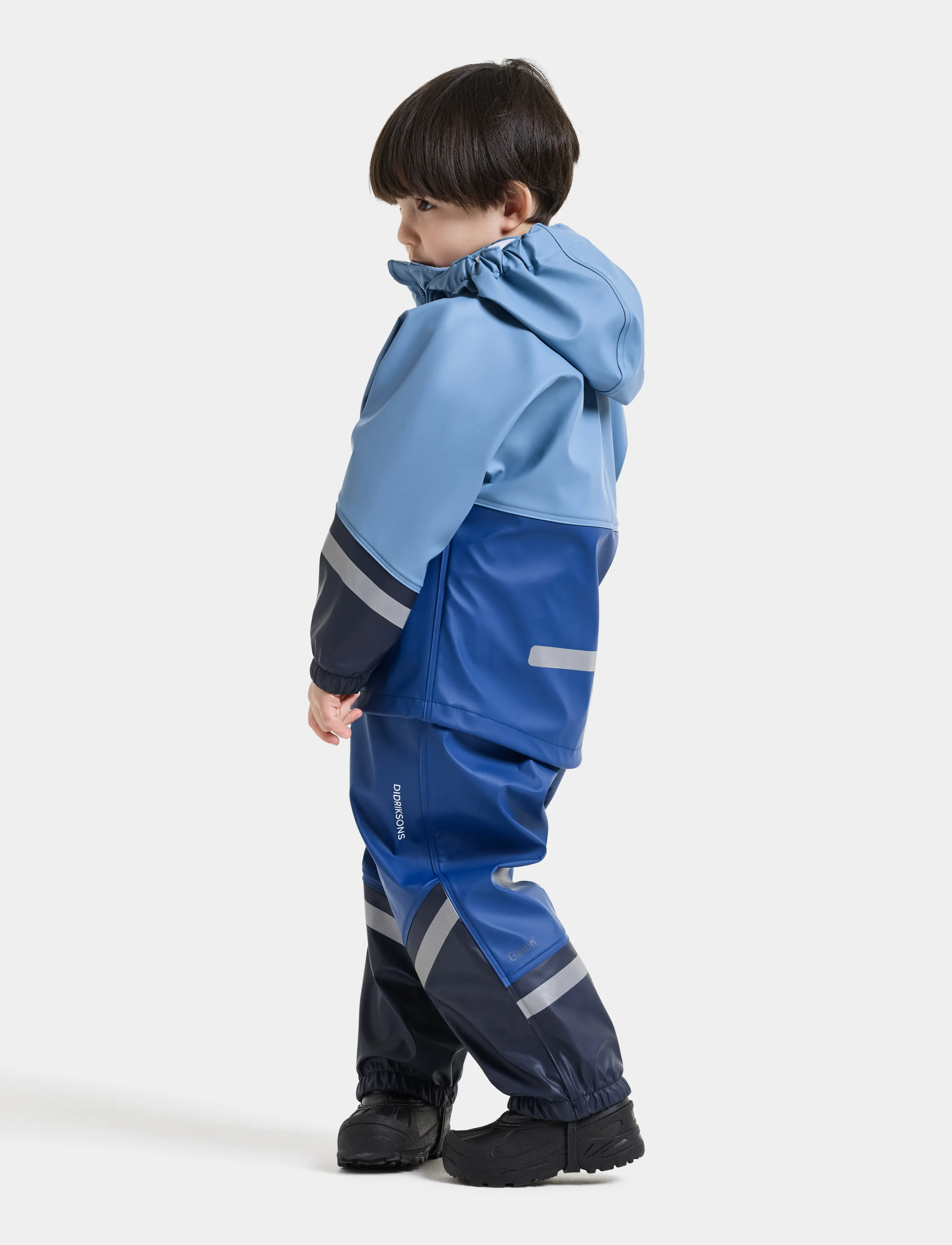 Didriksons Waterman Kids' Set, 80, Rainwear, Blau - Rainwear Sets, Kinder