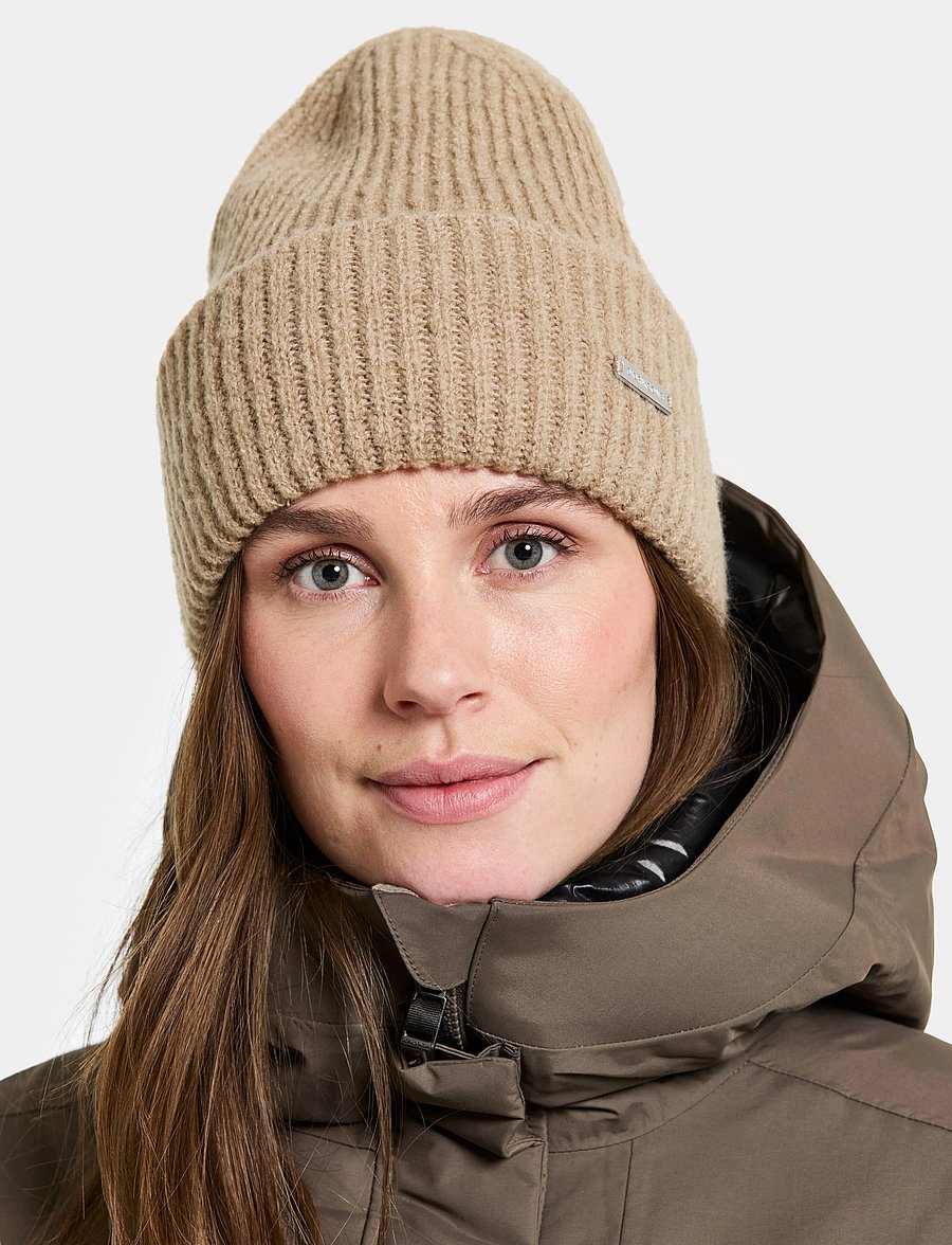 Didriksons - MALIA BEANIE - mützen - beach beige - 0