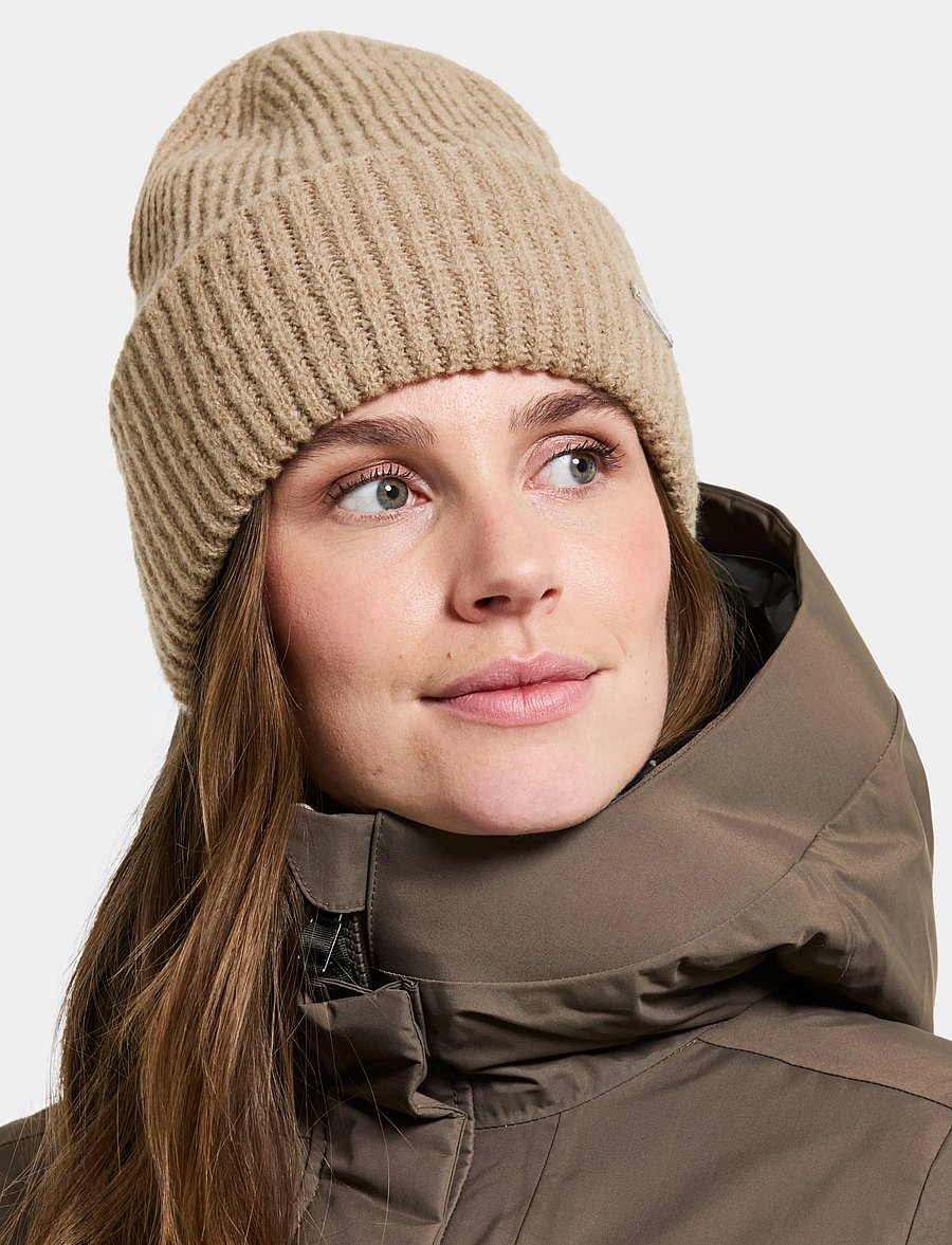 Didriksons - MALIA BEANIE - mützen - beach beige - 2