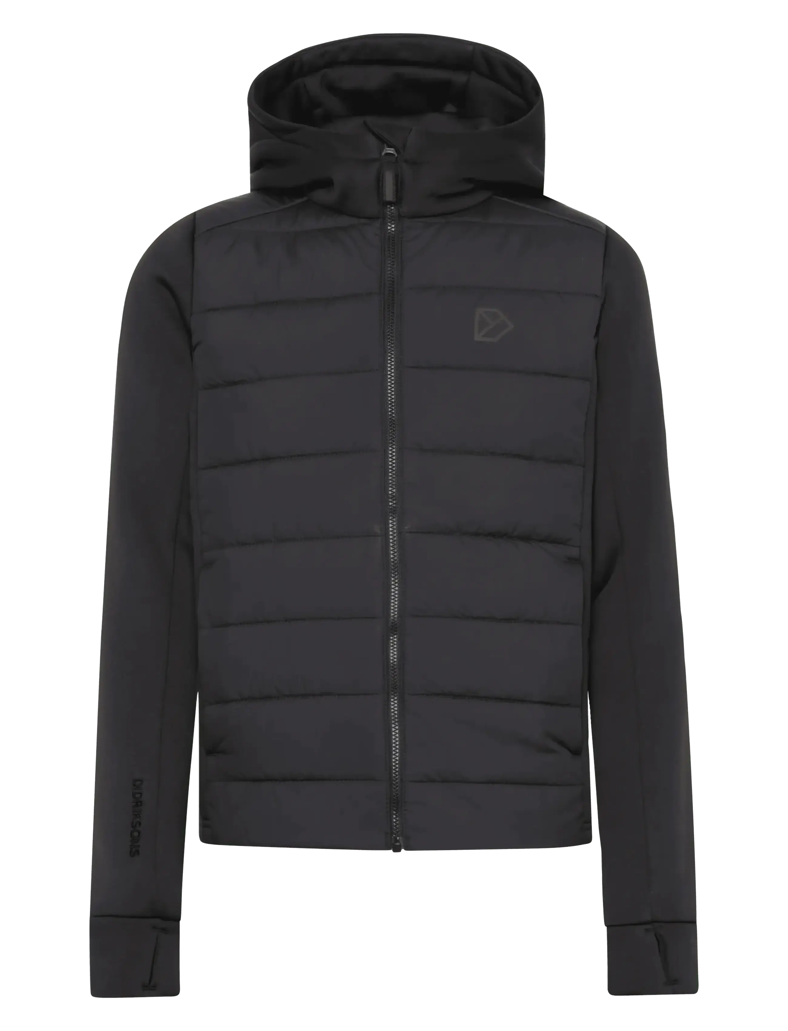 Didriksons KAPRIS KIDS FZ 3 - Wyściełana kurtka - BLACK / black