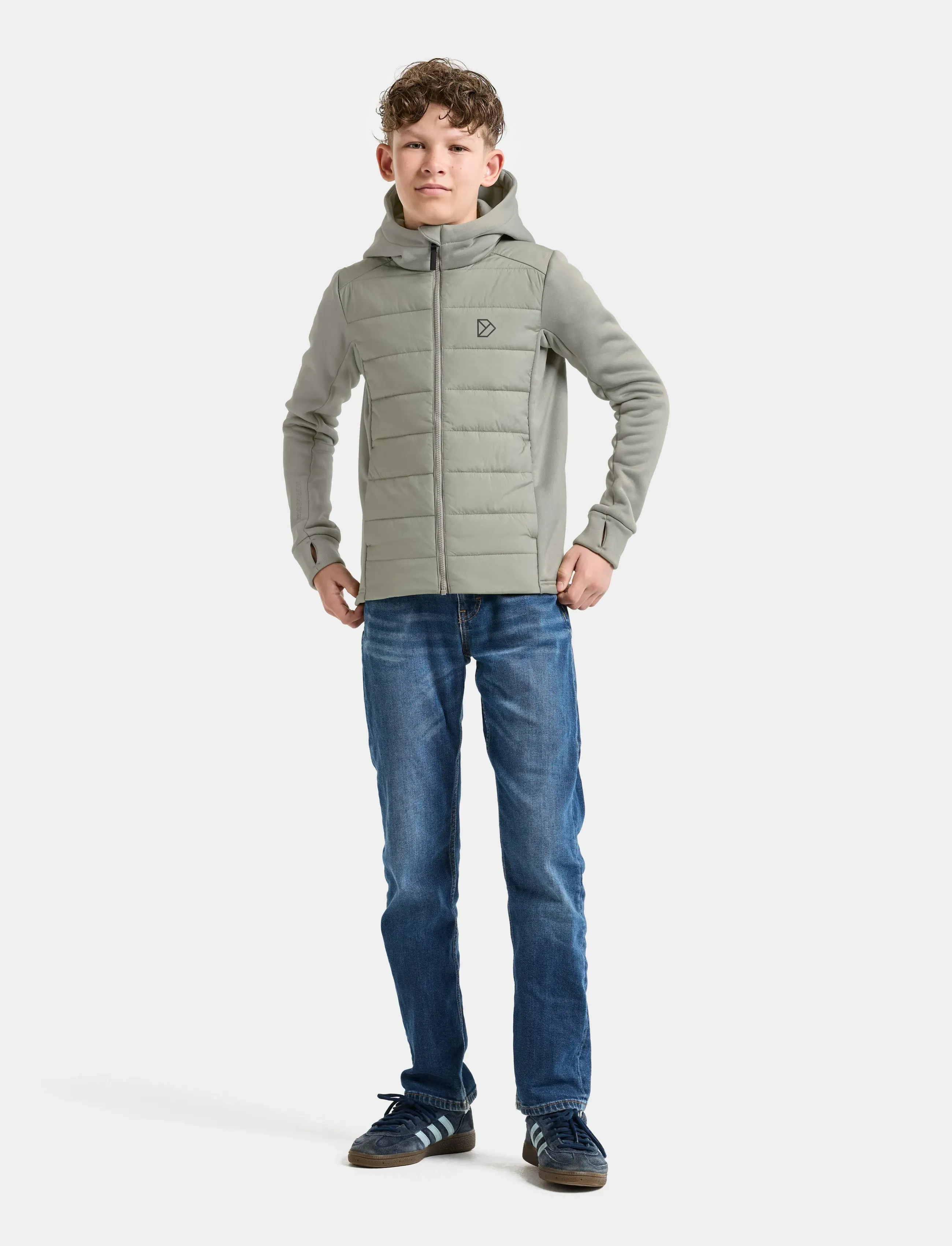Didriksons - KAPRIS KIDS FZ 3 - einangraðir jakkar - wilted leaf - 3