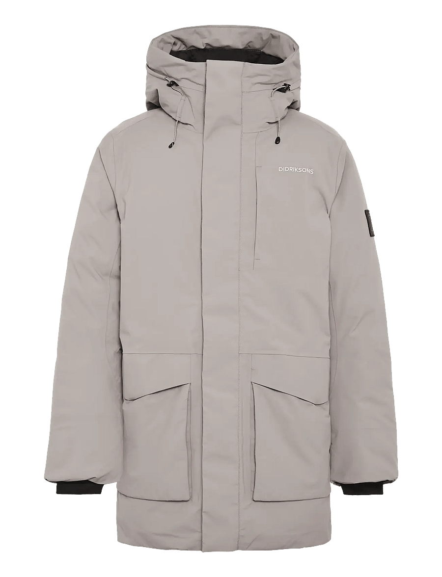 Didriksons - AKILLES USX PARKA 2 - parkasjackor - ash brown - 1