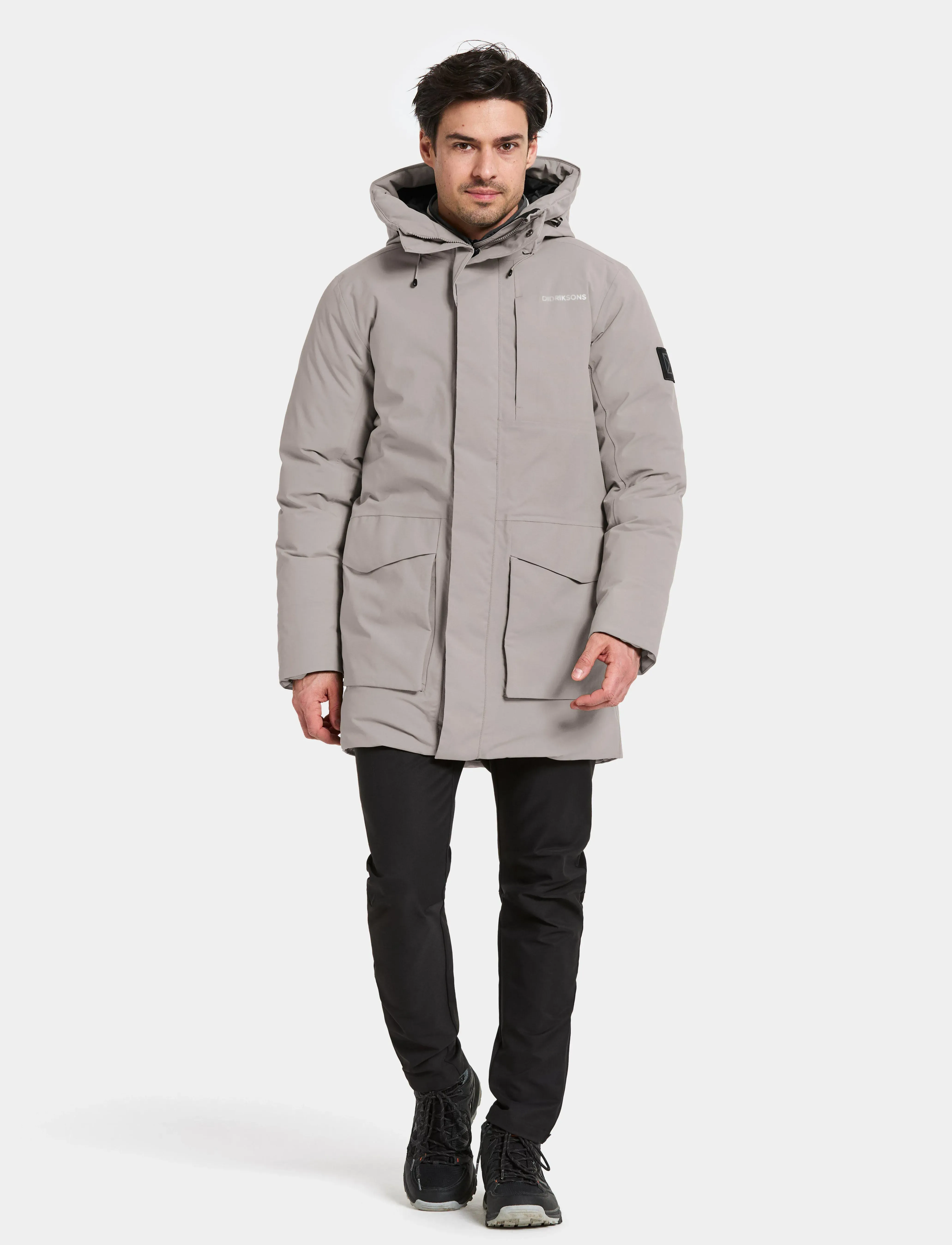 Didriksons - AKILLES USX PARKA 2 - parkasjackor - ash brown - 3