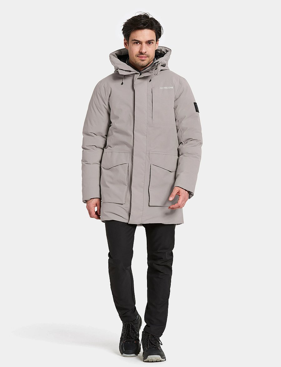 Didriksons - AKILLES USX PARKA 2 - parkasjackor - ash brown - 3