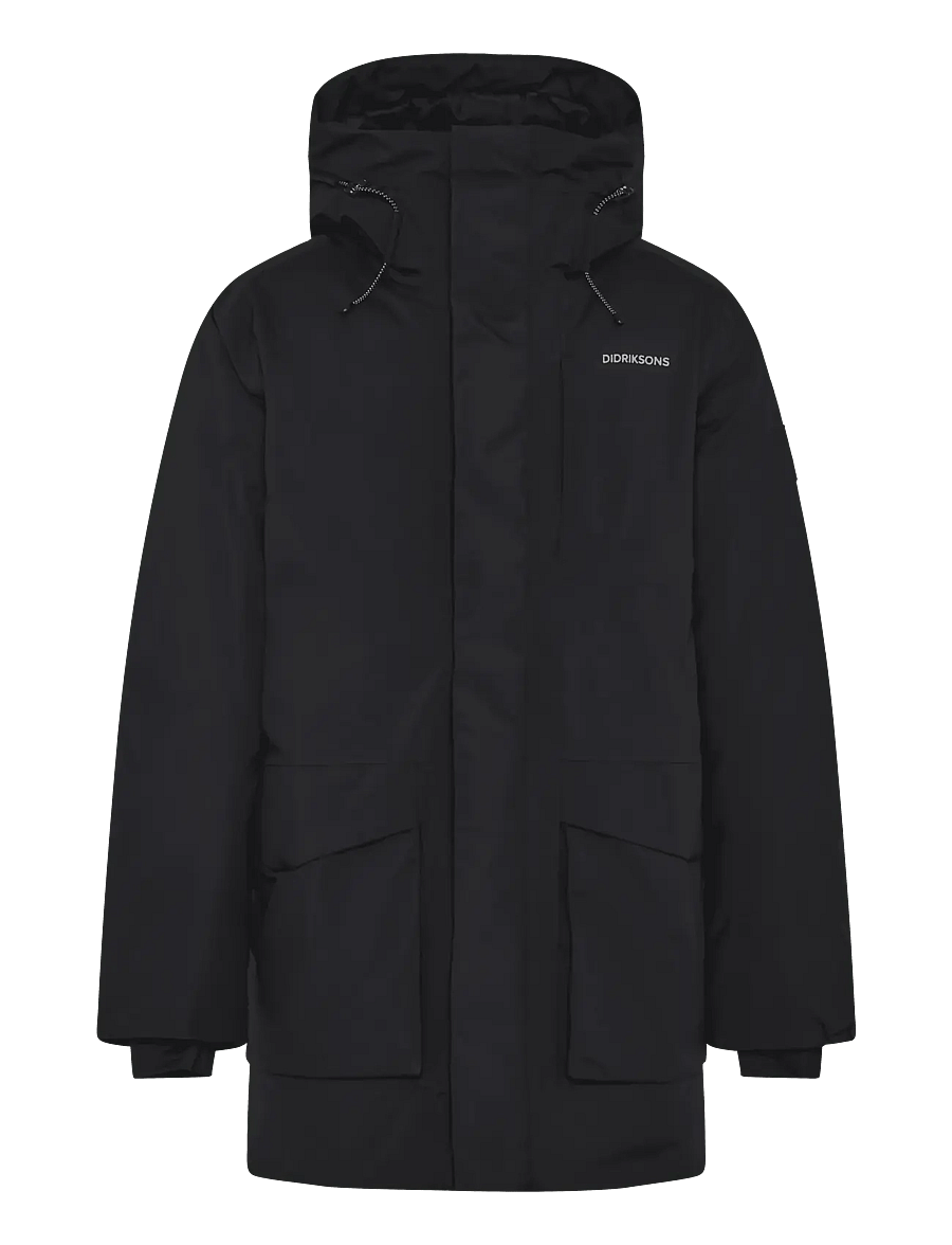 Didriksons - AKILLES USX PARKA 2 - parkasjackor - black - 1