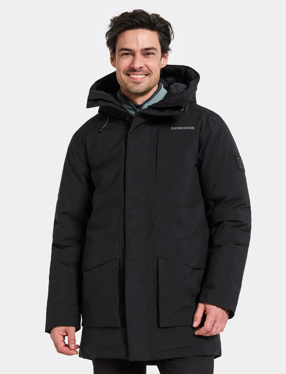 Didriksons - AKILLES USX PARKA 2 - parkasjackor - black - 0