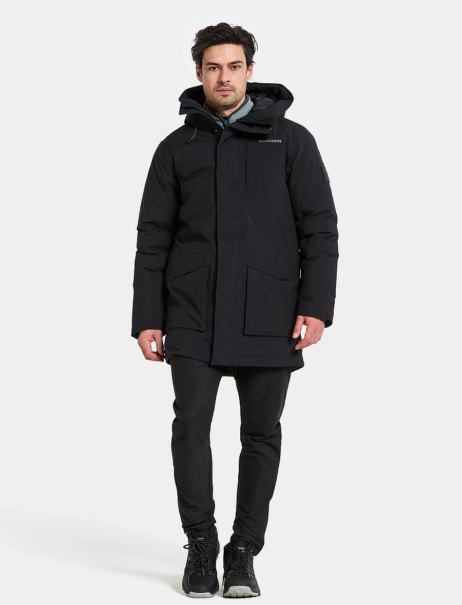 Didriksons - AKILLES USX PARKA 2 - parkasjackor - black - 3