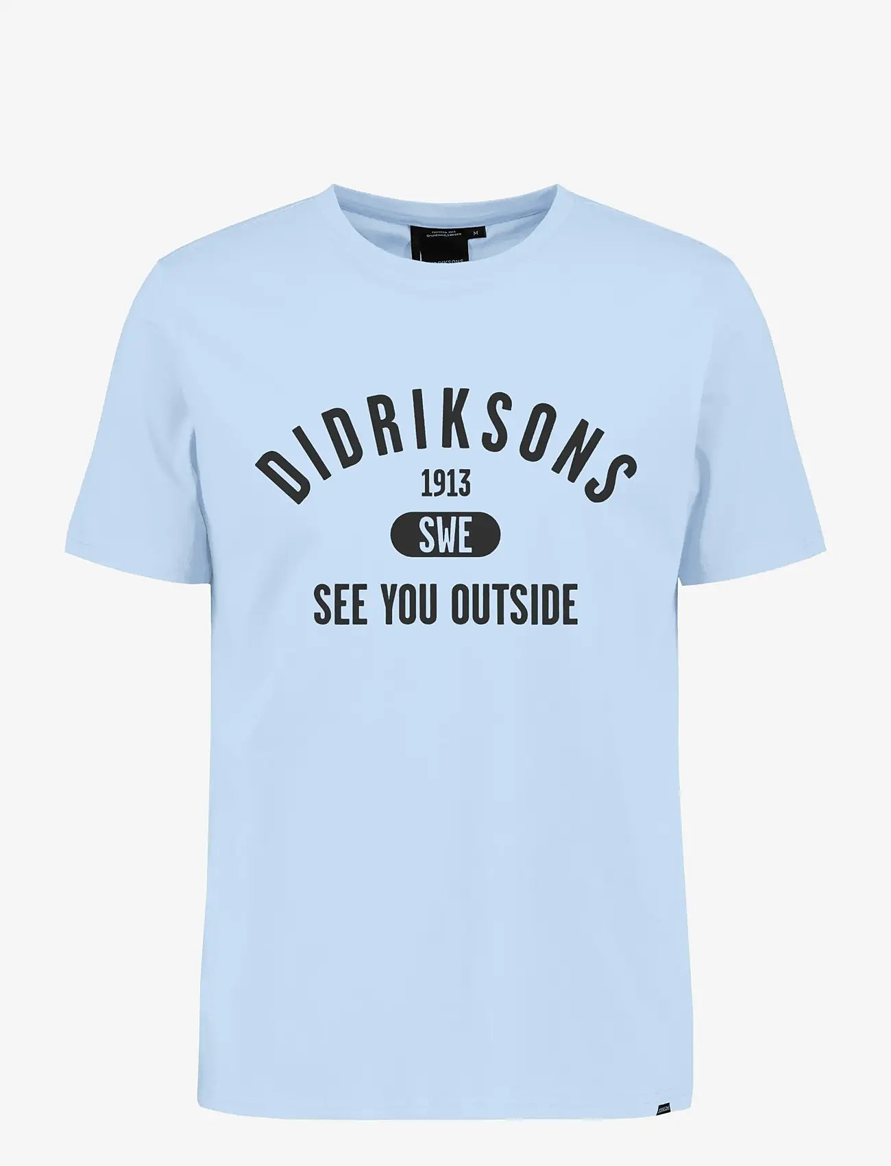 Didriksons - HARALD USX T-SH COL - oberteile & t-shirts - sea blue - 1