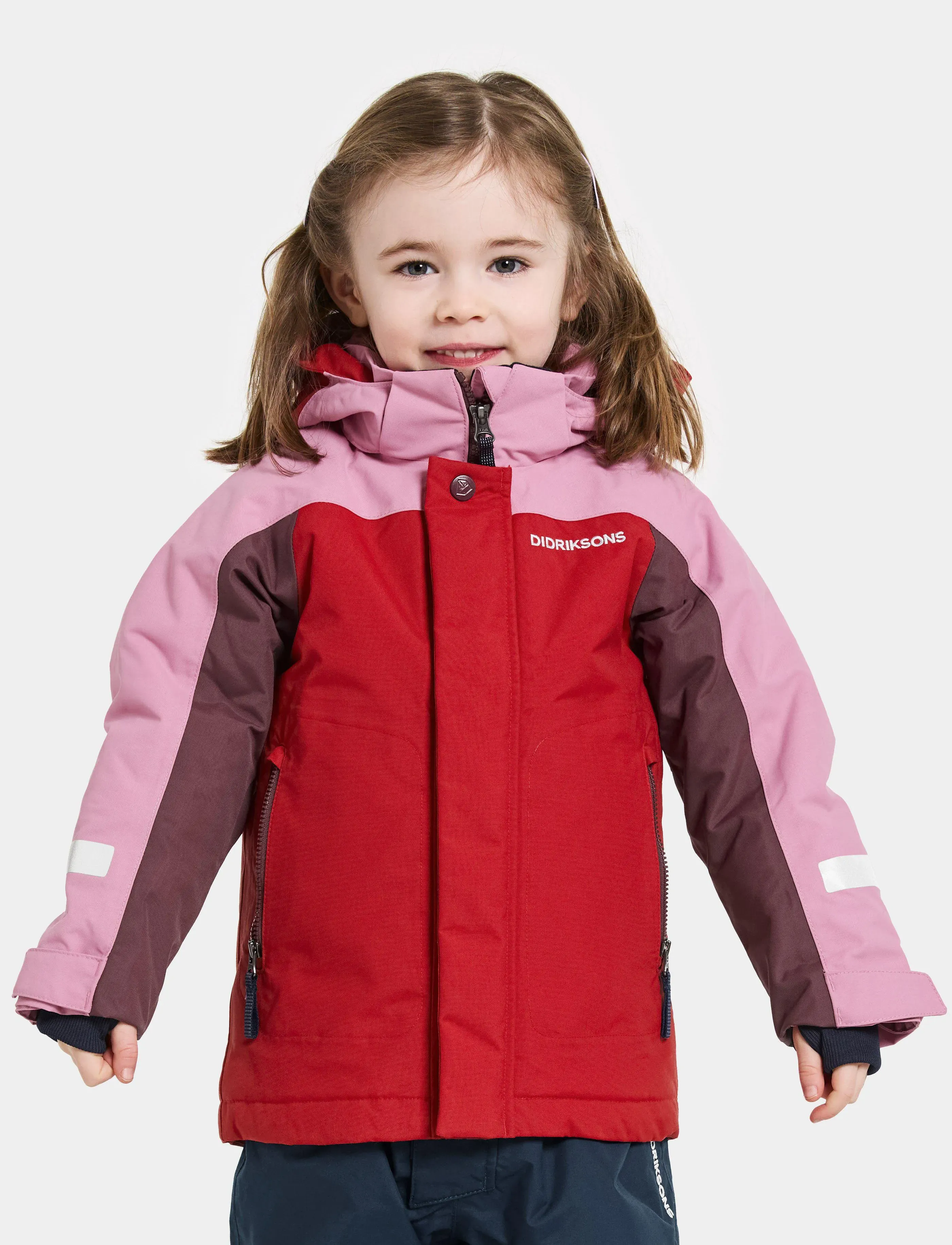 Didriksons Neptun Kids Jkt 4, Børn, Børne Outdoor Jakke, Pink, Str: 110