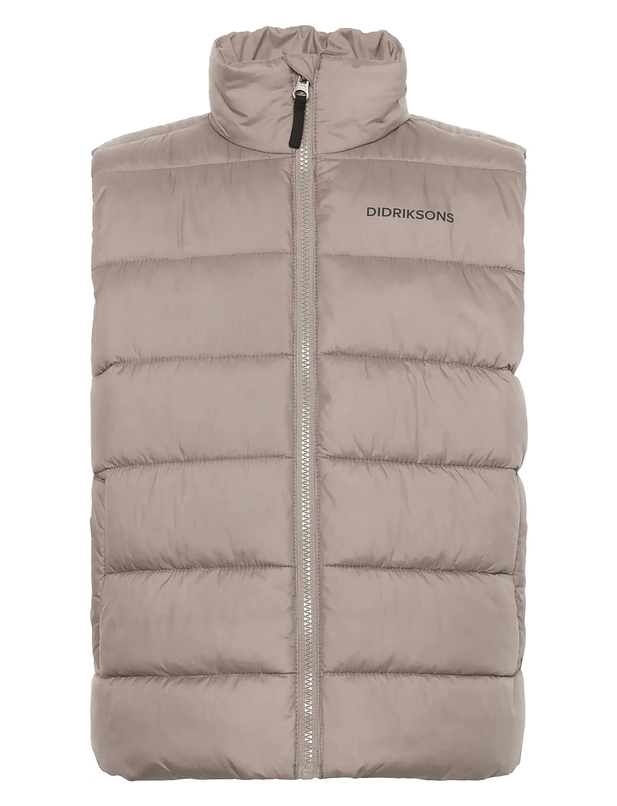 Didriksons - KILO KIDS VEST 2 - overtøj - ash brown - 3
