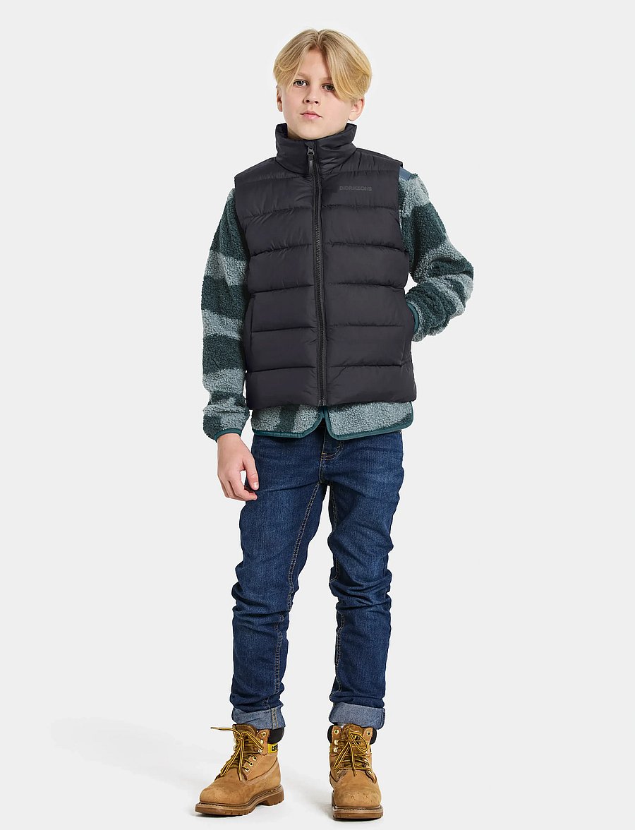 Didriksons - KILO KIDS VEST 2 - vêtements d'extérieur - black - 5