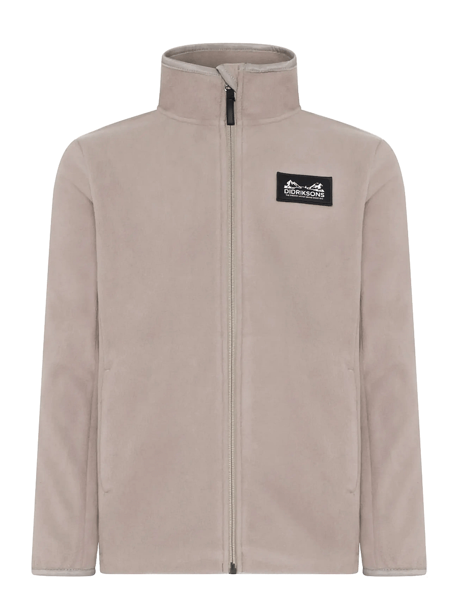 Didriksons - Malakit Windproof Kids' Full-Zip - sweatshirts - ash brown - 3