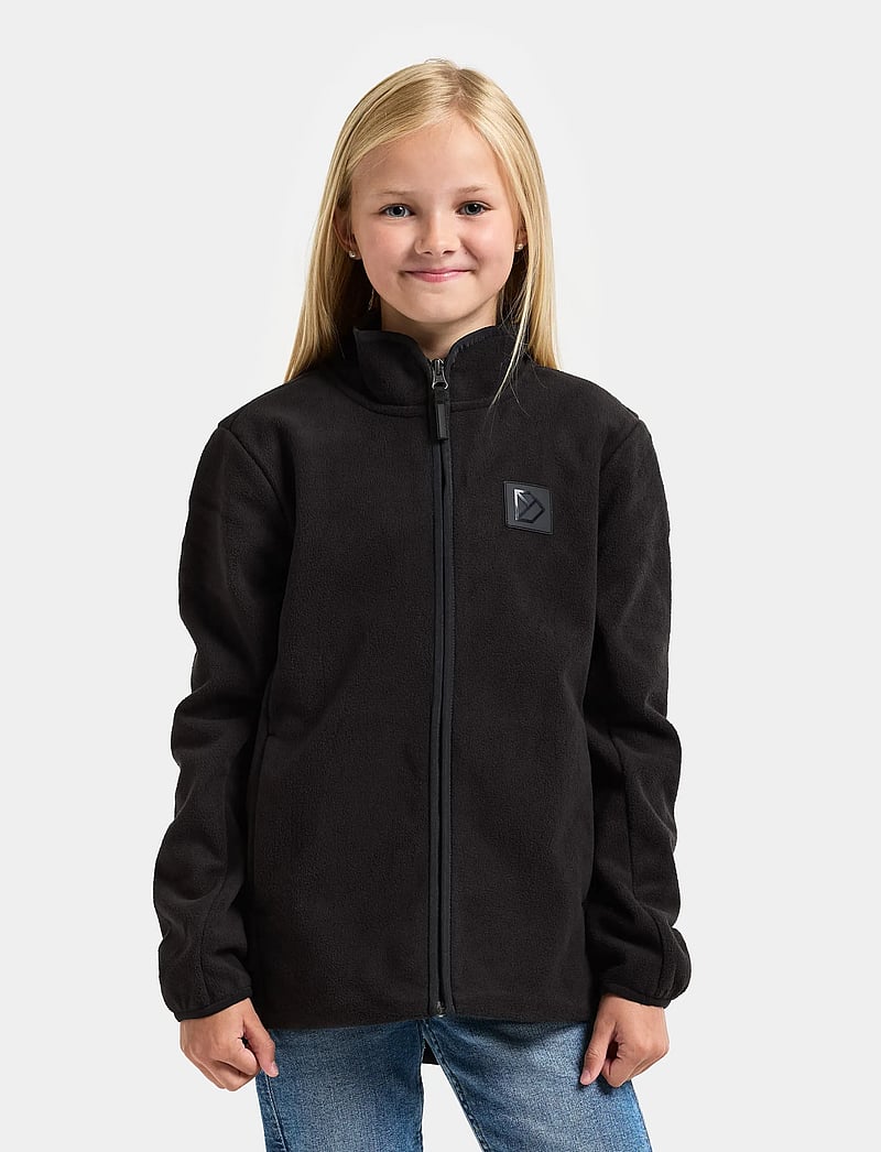 Didriksons - Malakit Windproof Kids' Full-Zip - sweatshirts - black - 0