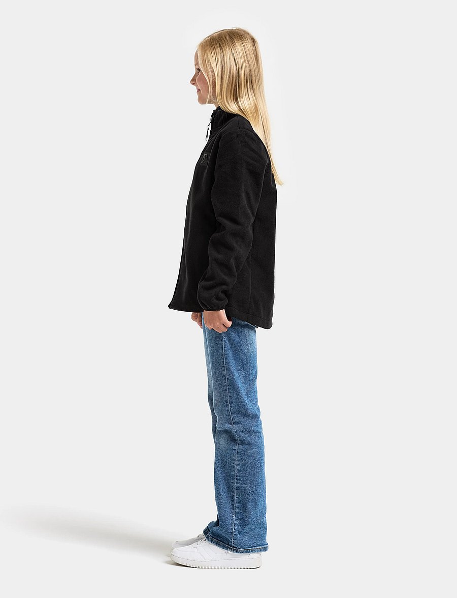 Didriksons - Malakit Windproof Kids' Full-Zip - sweatshirts - black - 5