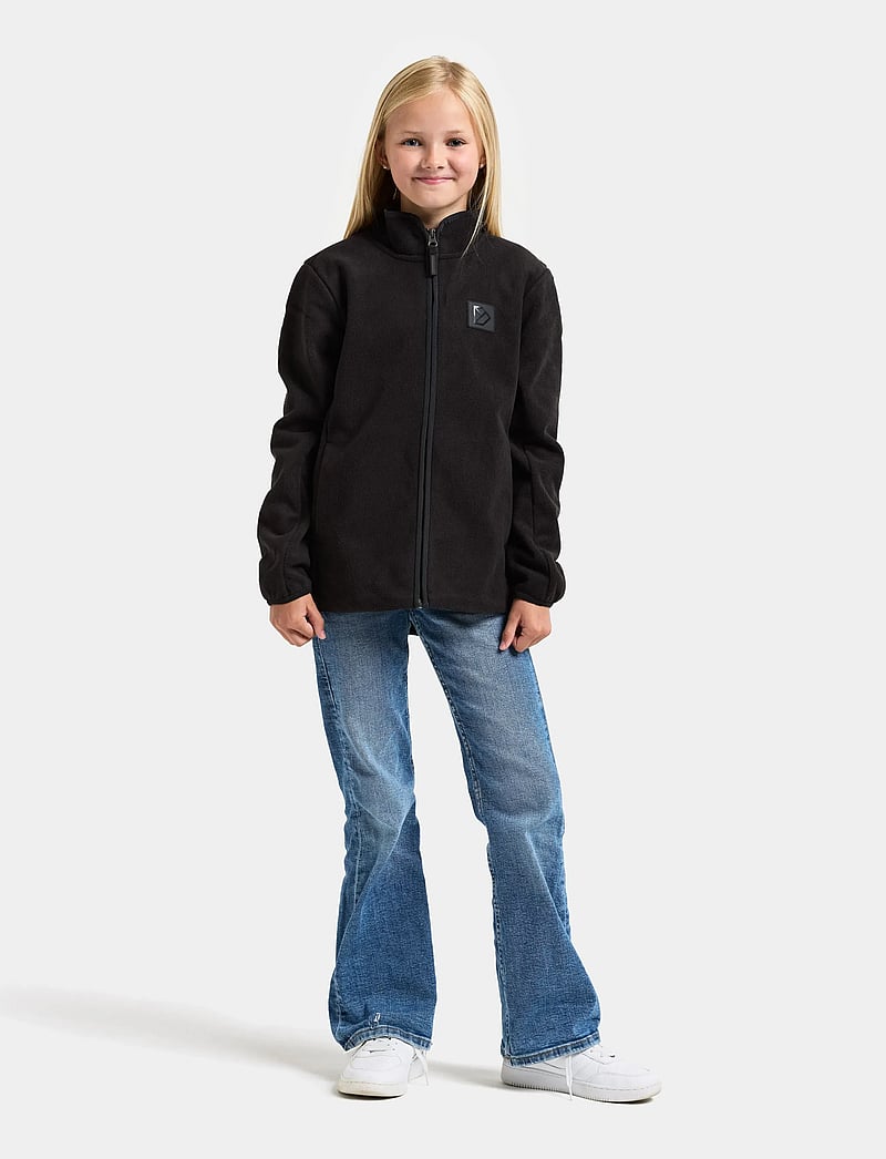 Didriksons - Malakit Windproof Kids' Full-Zip - sweatshirts - black - 5