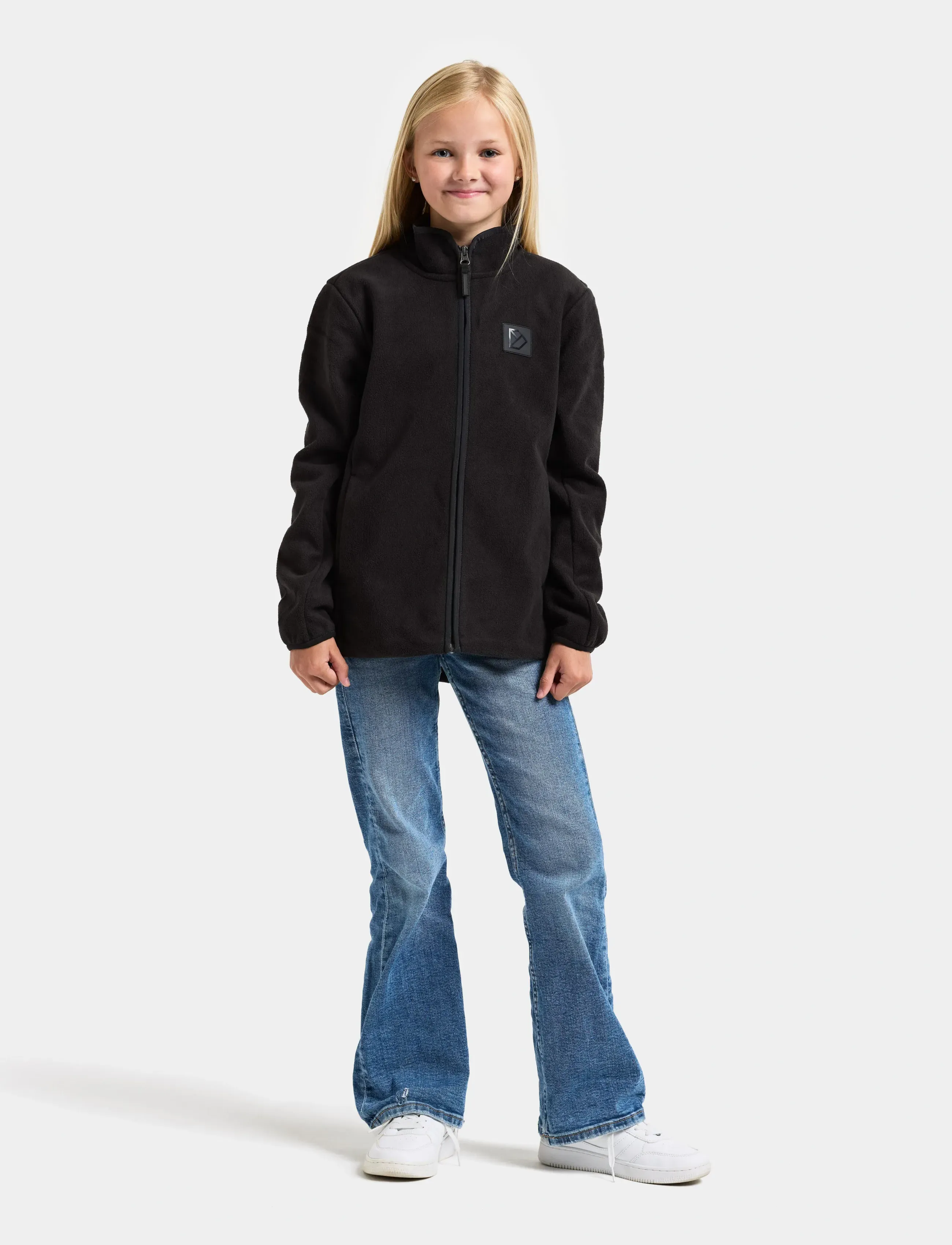 Didriksons - Malakit Windproof Kids' Full-Zip - sweatshirts - black - 5