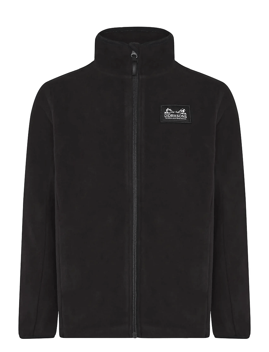 Didriksons - Malakit Windproof Kids' Full-Zip - sweaters - black - 3