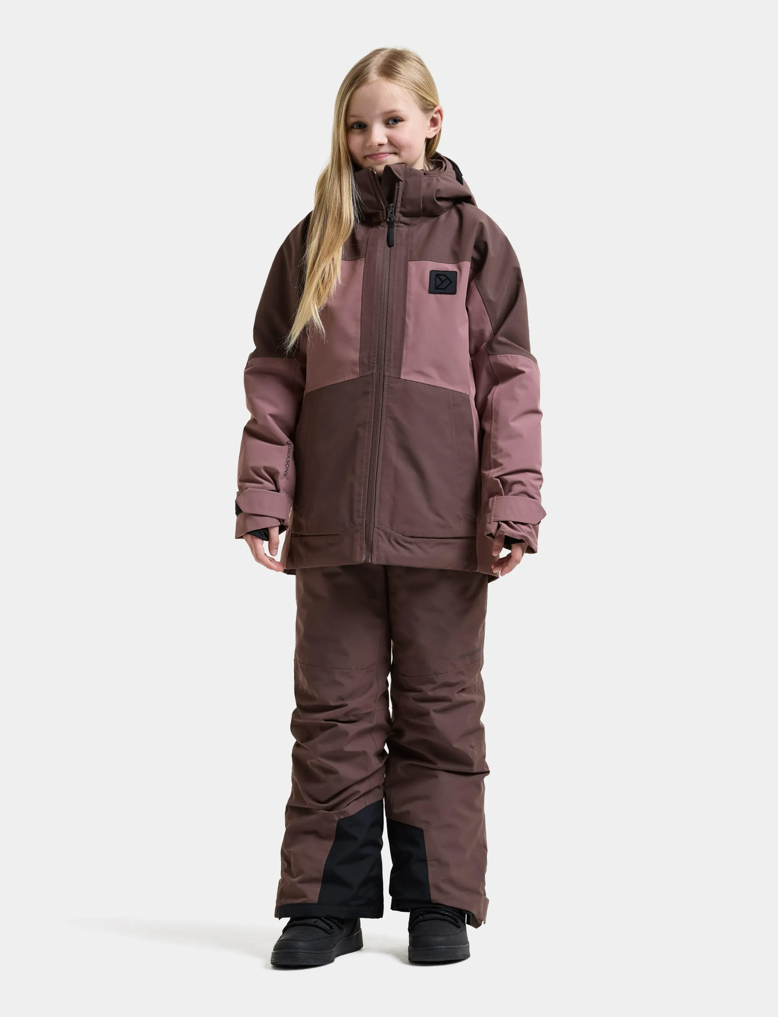 Didriksons - Dolomit Kids' Jacket - suusajoped - dulse pink - 3