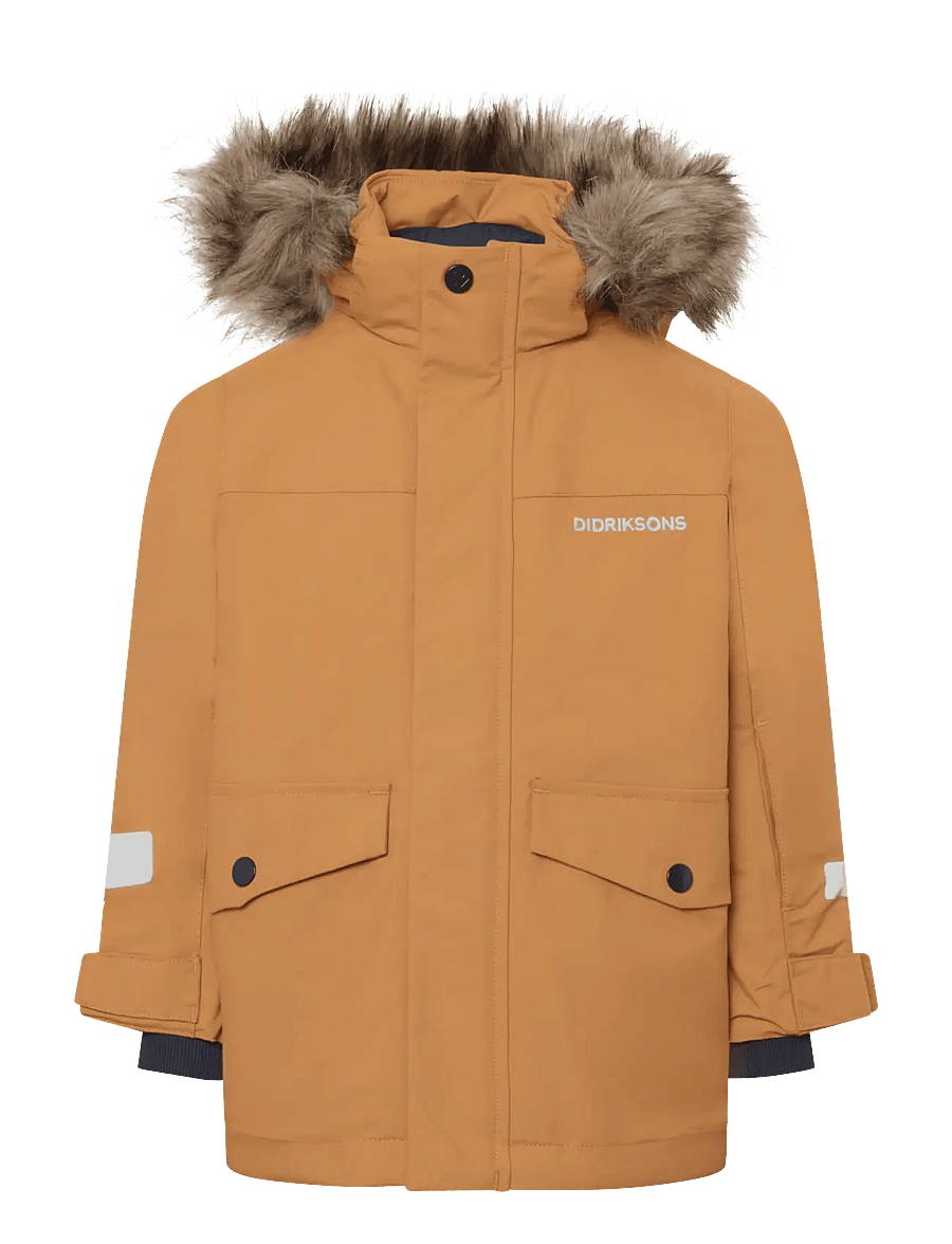 Didriksons - BJÄRVEN KIDS PARKA 4 - isolerade jackor - almond tree - 1