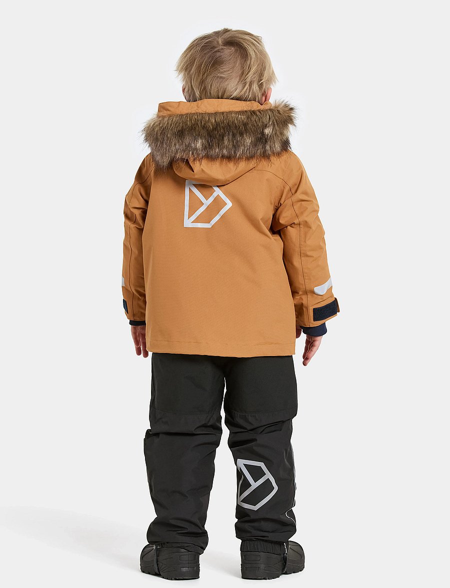 Didriksons - BJÄRVEN KIDS PARKA 4 - isolerade jackor - almond tree - 4