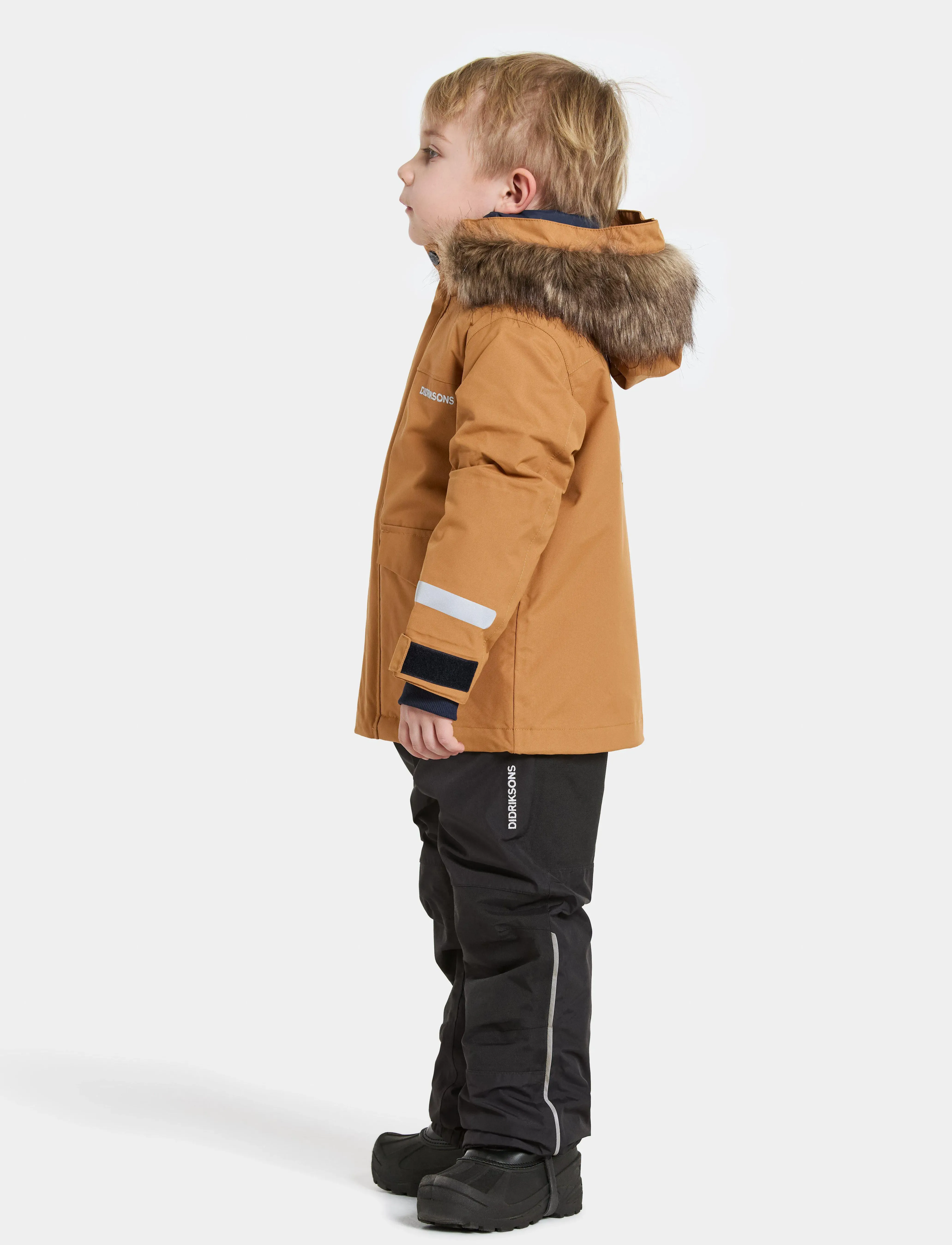 Didriksons - BJÄRVEN KIDS PARKA 4 - isolerade jackor - almond tree - 5
