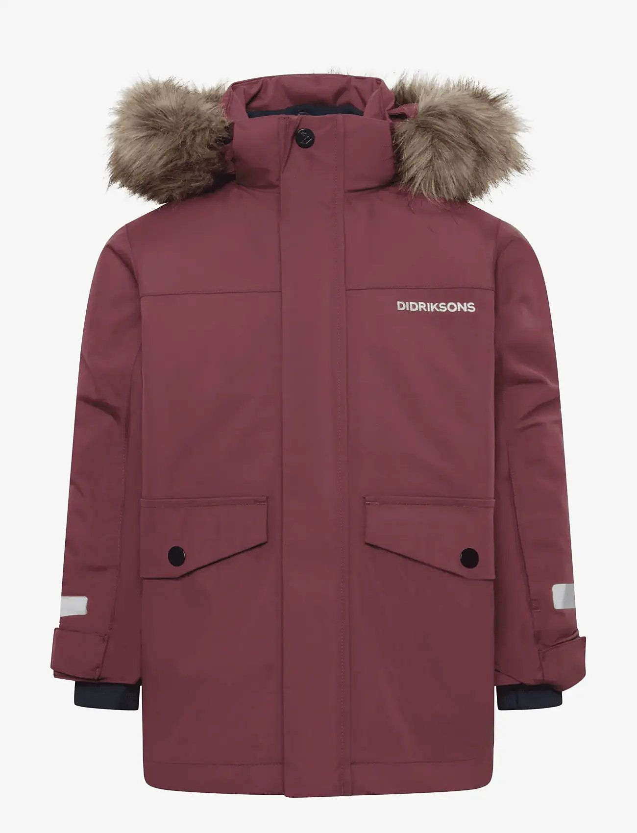 Didriksons - BJÄRVEN KIDS PARKA 4 - paksud joped - anemon red - 1