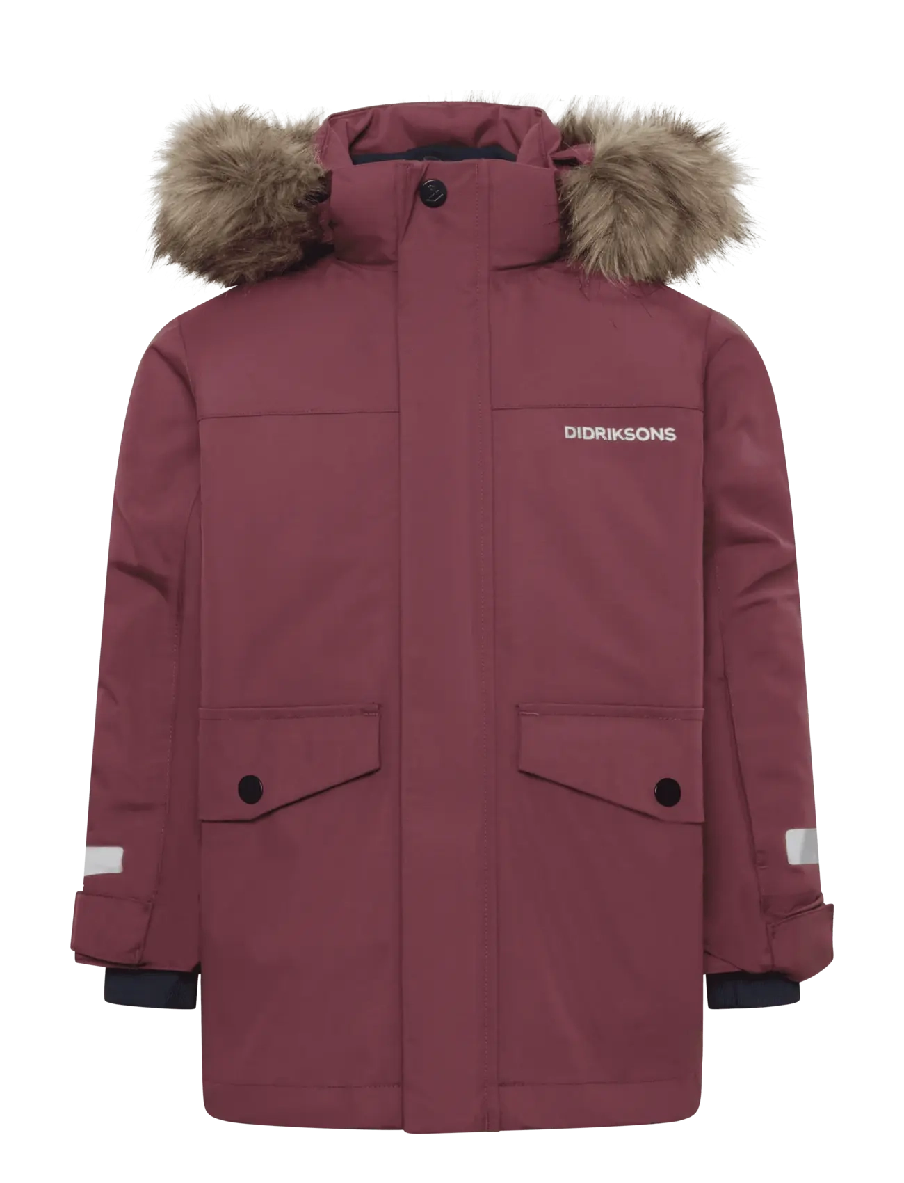 Didriksons BJÄRVEN KIDS PARKA 4 - Jakker - ANEMON RED / red