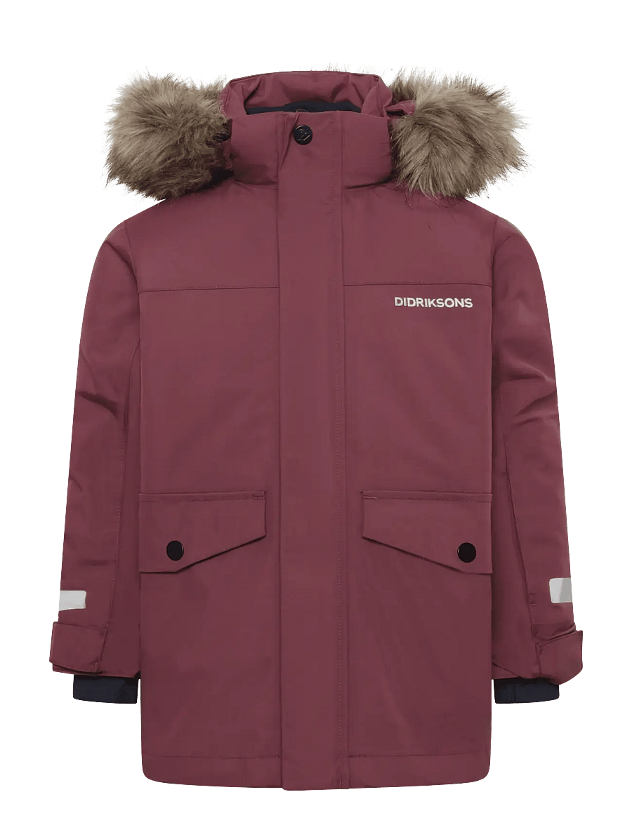 Didriksons - BJÄRVEN KIDS PARKA 4 - isolerte jakker - anemon red - 1