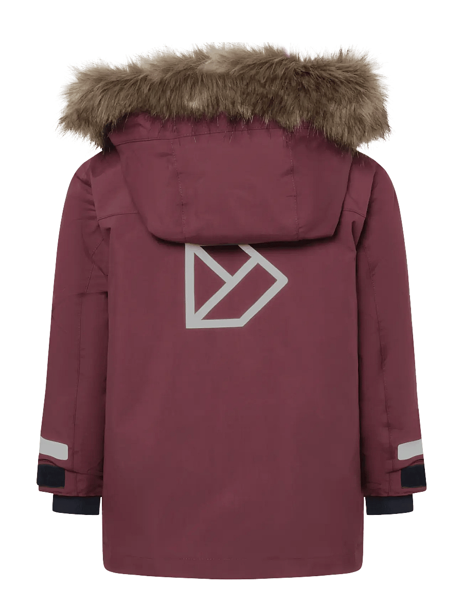 Didriksons - BJÄRVEN KIDS PARKA 4 - isolerte jakker - anemon red - 2
