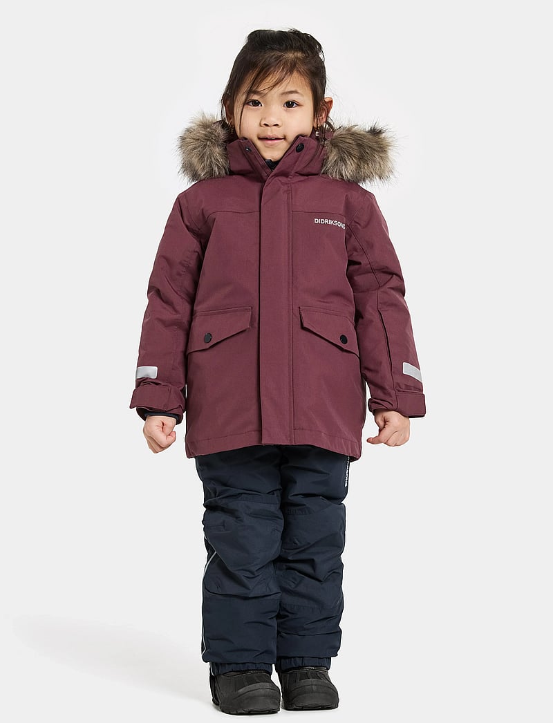 Didriksons - BJÄRVEN KIDS PARKA 4 - paksud joped - anemon red - 3