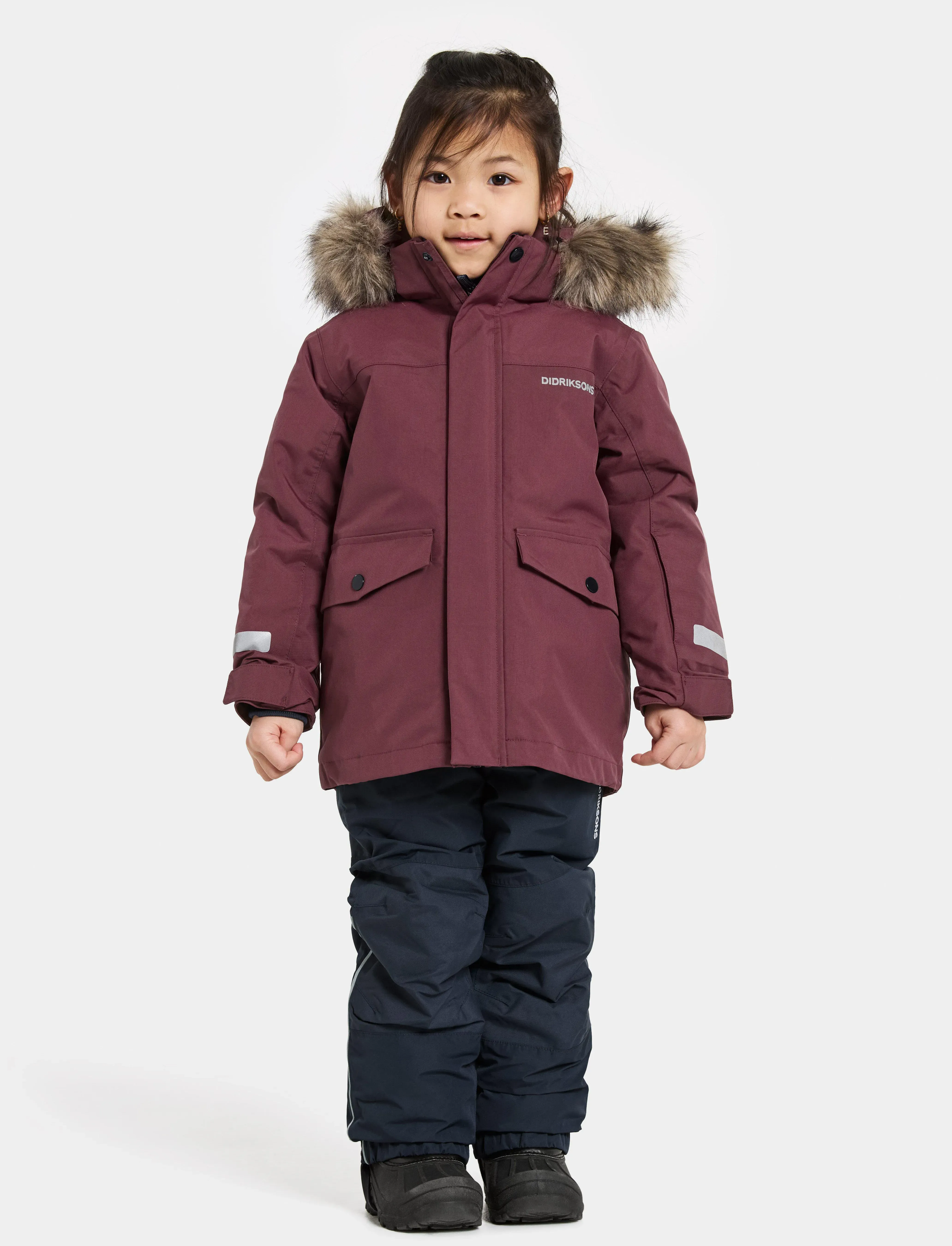 Didriksons - BJÄRVEN KIDS PARKA 4 - isolerte jakker - anemon red - 3