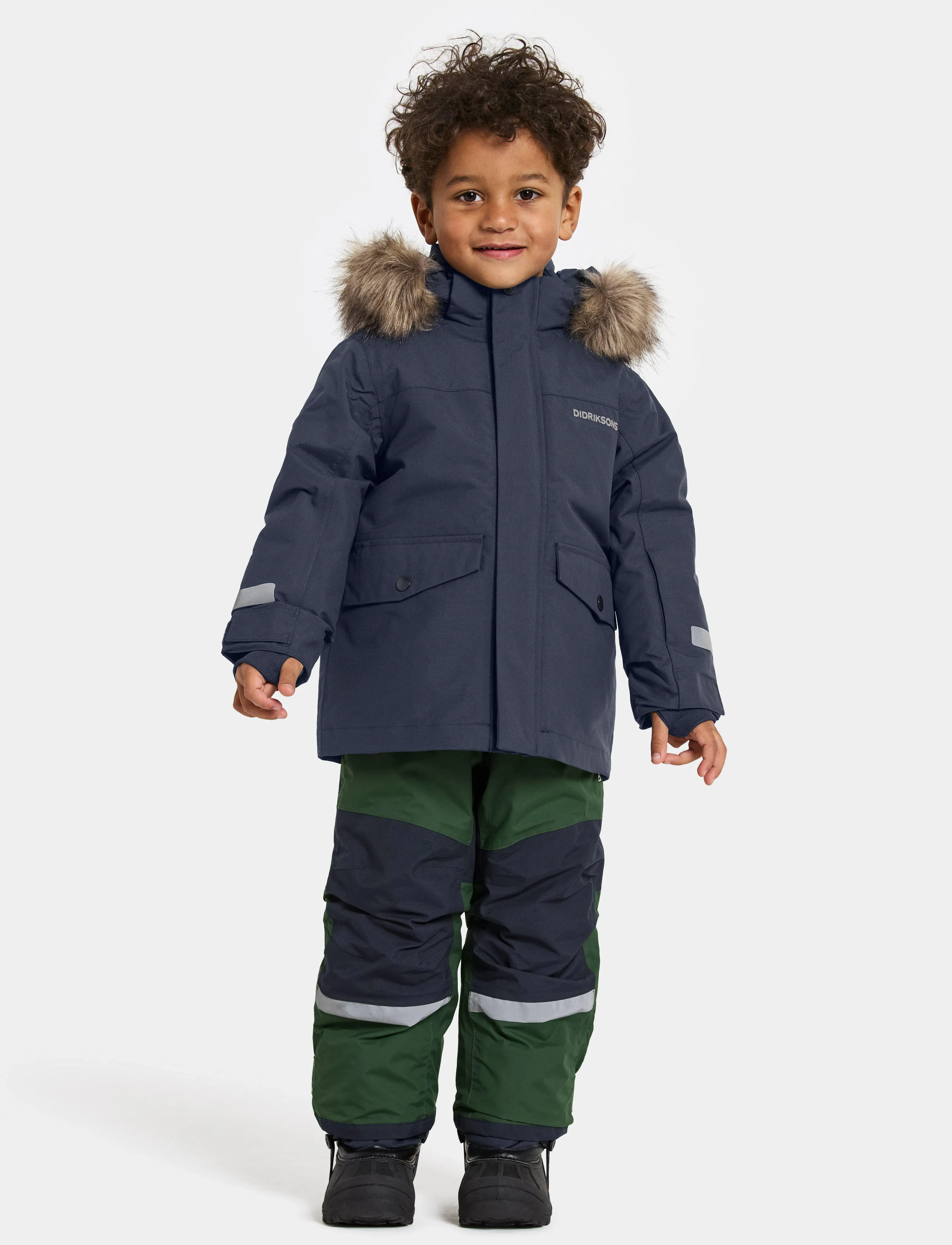 Didriksons - BJÄRVEN KIDS PARKA 4 - jakas ar siltu oderi - navy - 3