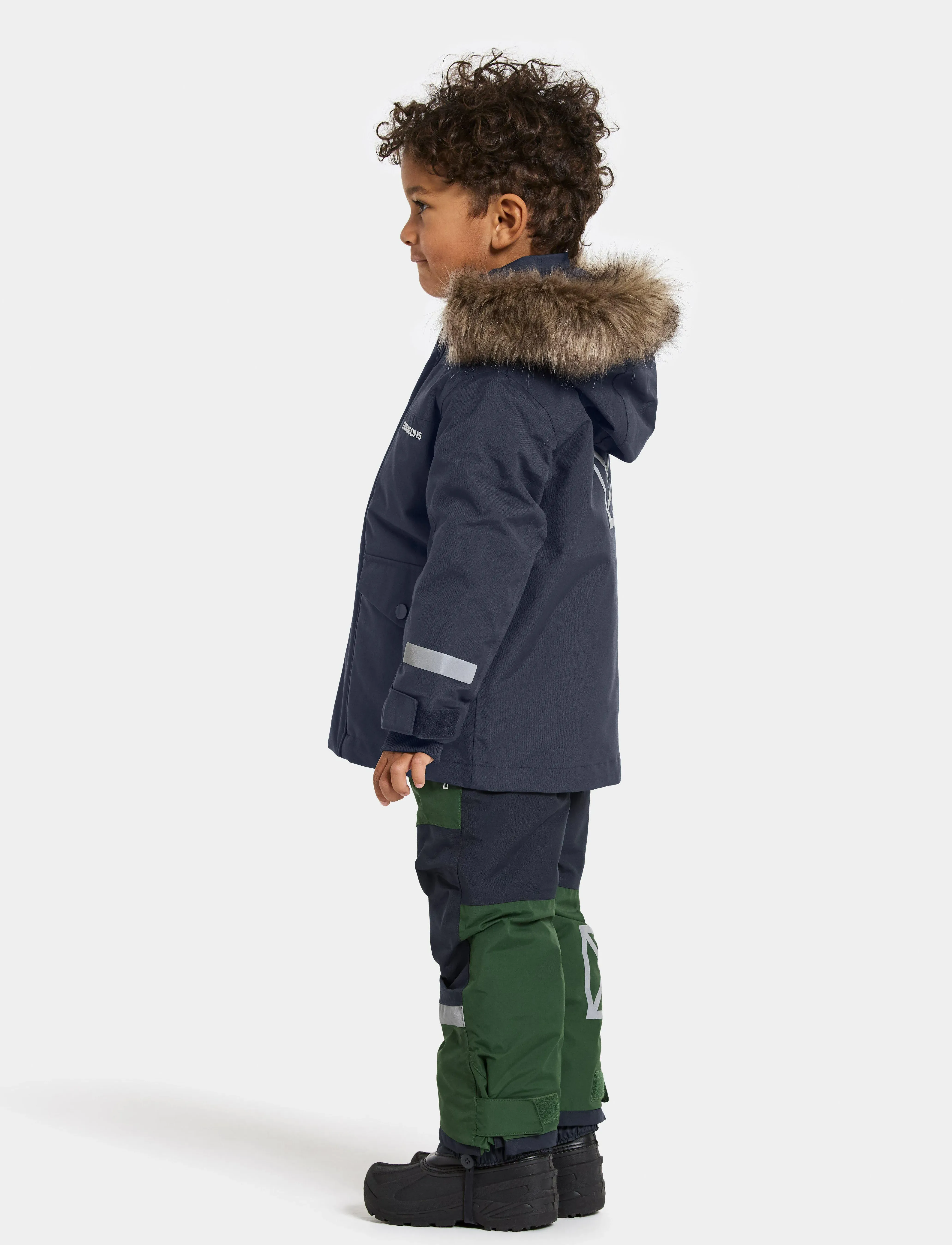 Didriksons - BJÄRVEN KIDS PARKA 4 - jakas ar siltu oderi - navy - 5