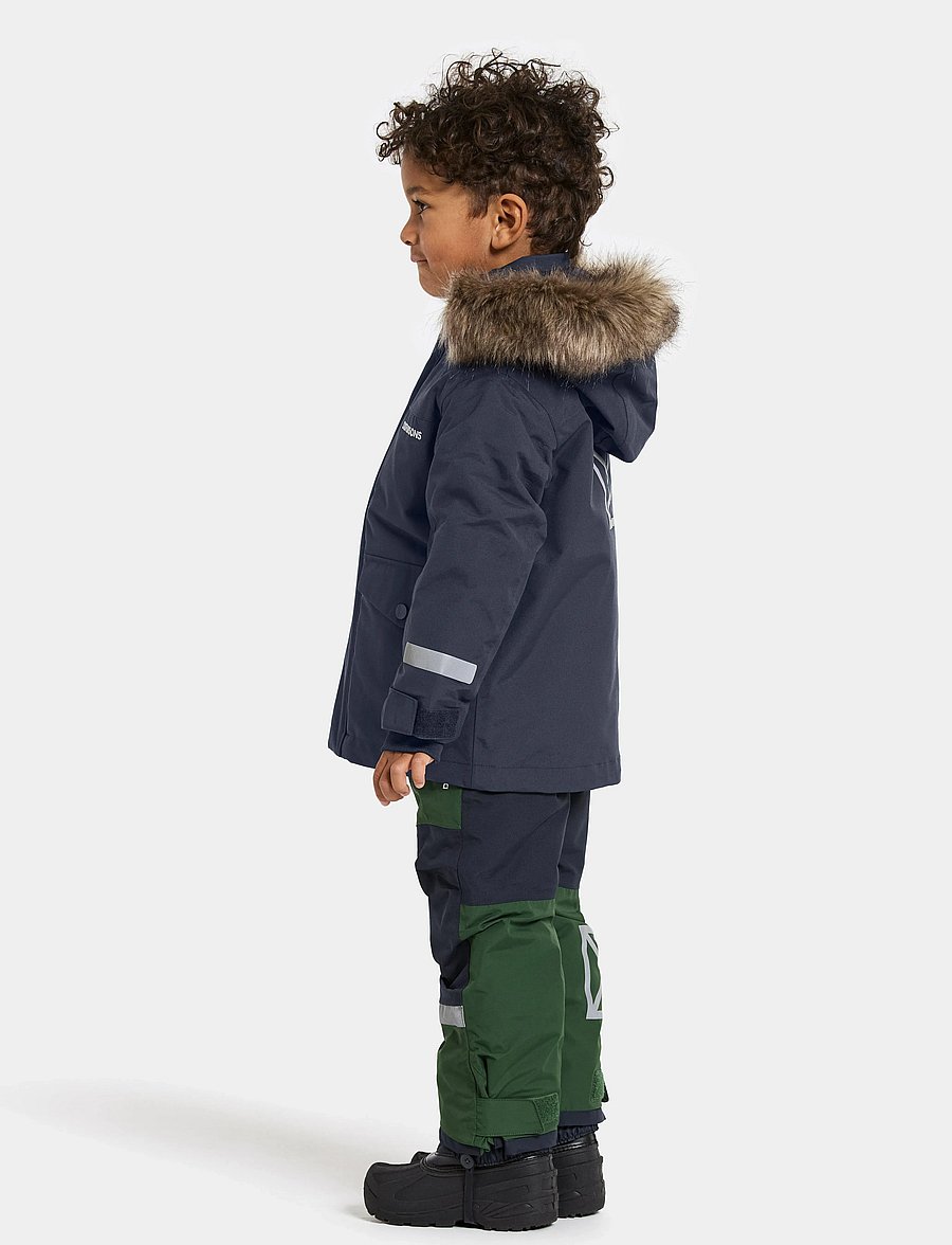 Didriksons - BJÄRVEN KIDS PARKA 4 - jakas ar siltu oderi - navy - 5