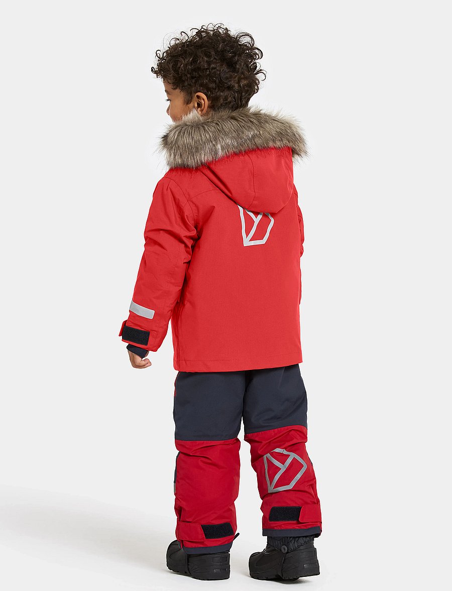 Didriksons - BJÄRVEN KIDS PARKA 4 - isolerade jackor - pomme red - 4