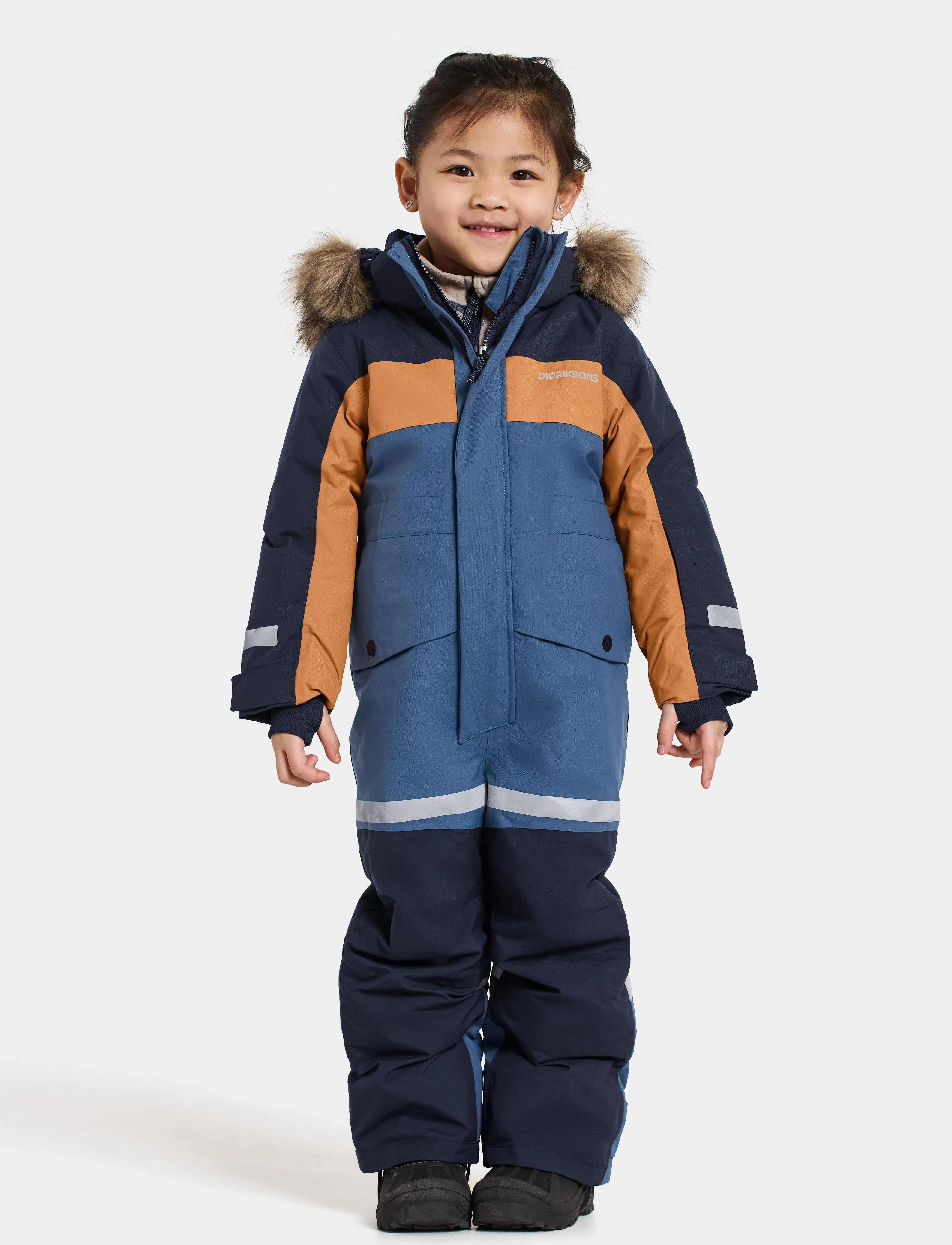 Didriksons BJÄRVEN KDS COVER 4 - Vinteroverall - GALAXY BLUE / multi