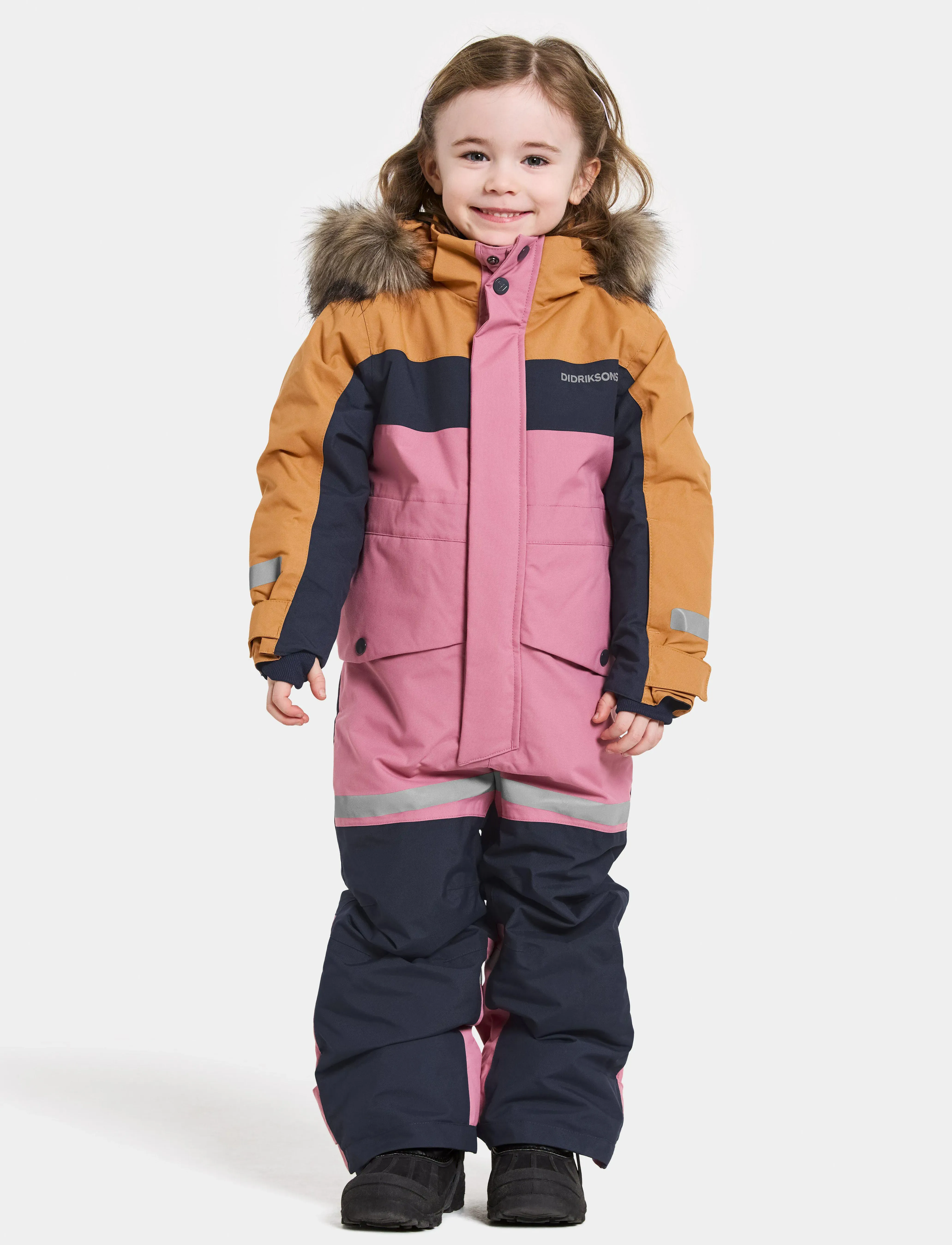 Didriksons BJÄRVEN KDS COVER 4 - Vinteroverall - HEATHER PINK / pink/rose