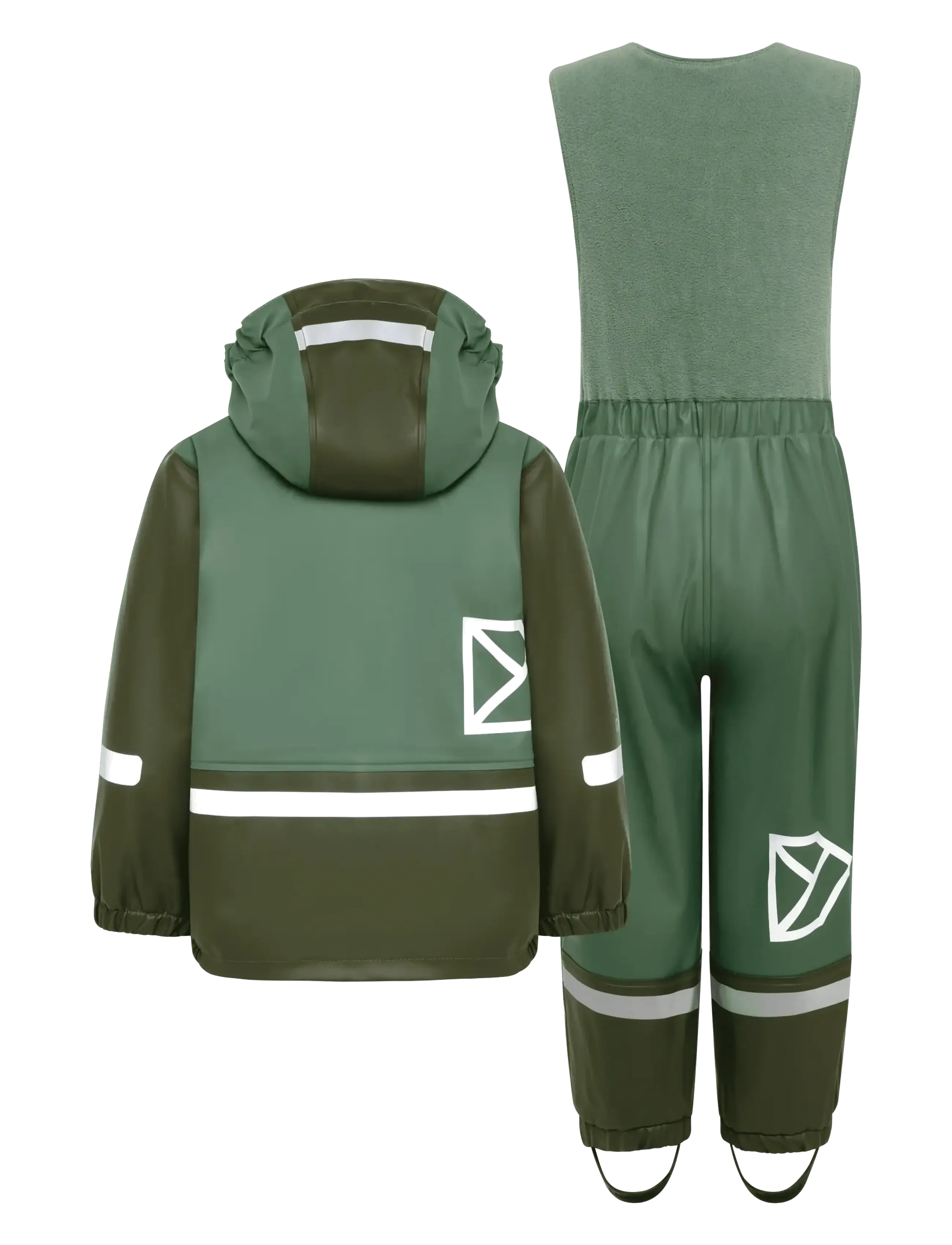 Didriksons - Boardman Kids' Set Galon® - Õueriided - dark moss - 2