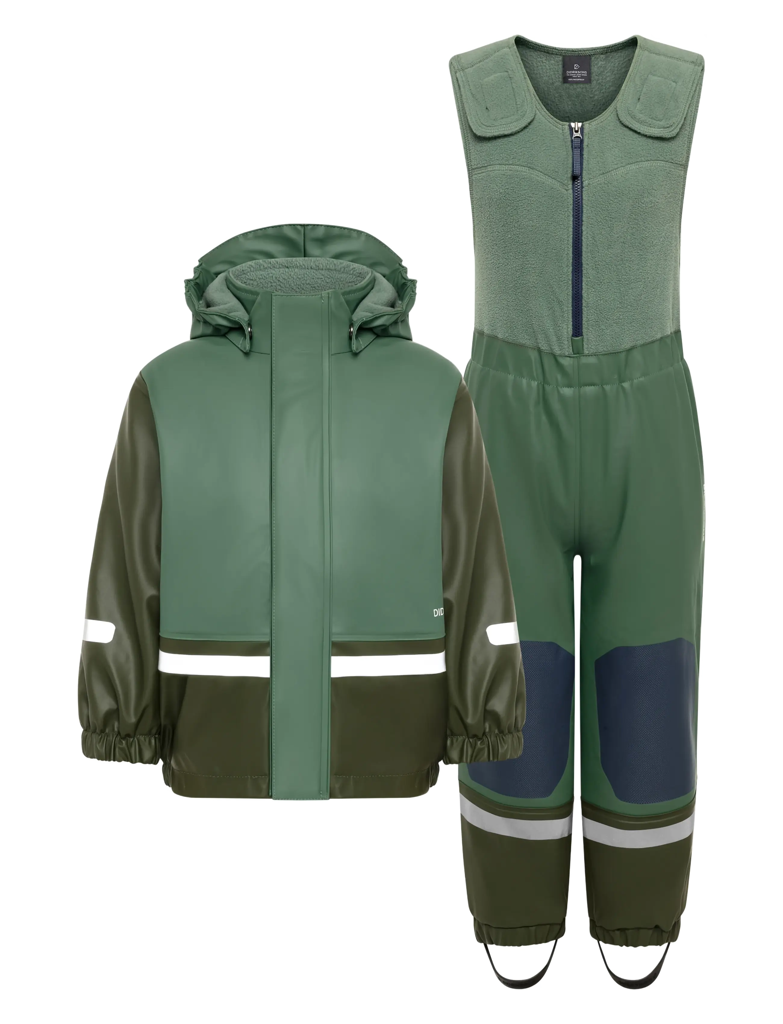 Didriksons - Boardman Kids' Set Galon® - Õueriided - dark moss - 3