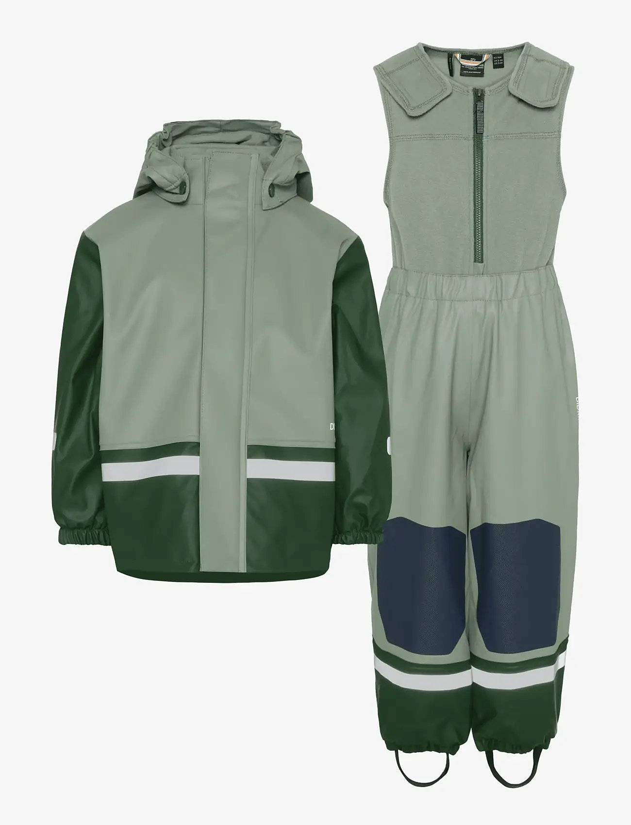 Didriksons - BOARDMAN KIDS SET 12 - rain sets - light moss - 0