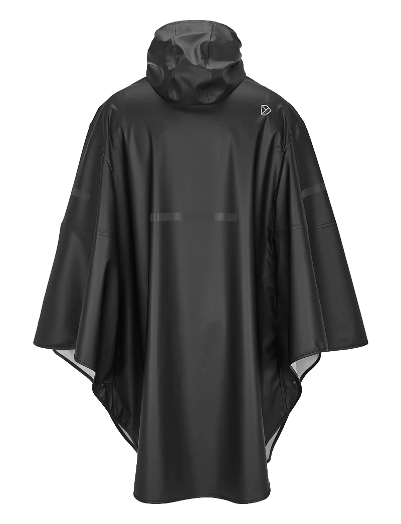Didriksons - ALTO USX PONCHO - regnjackor - black - 2
