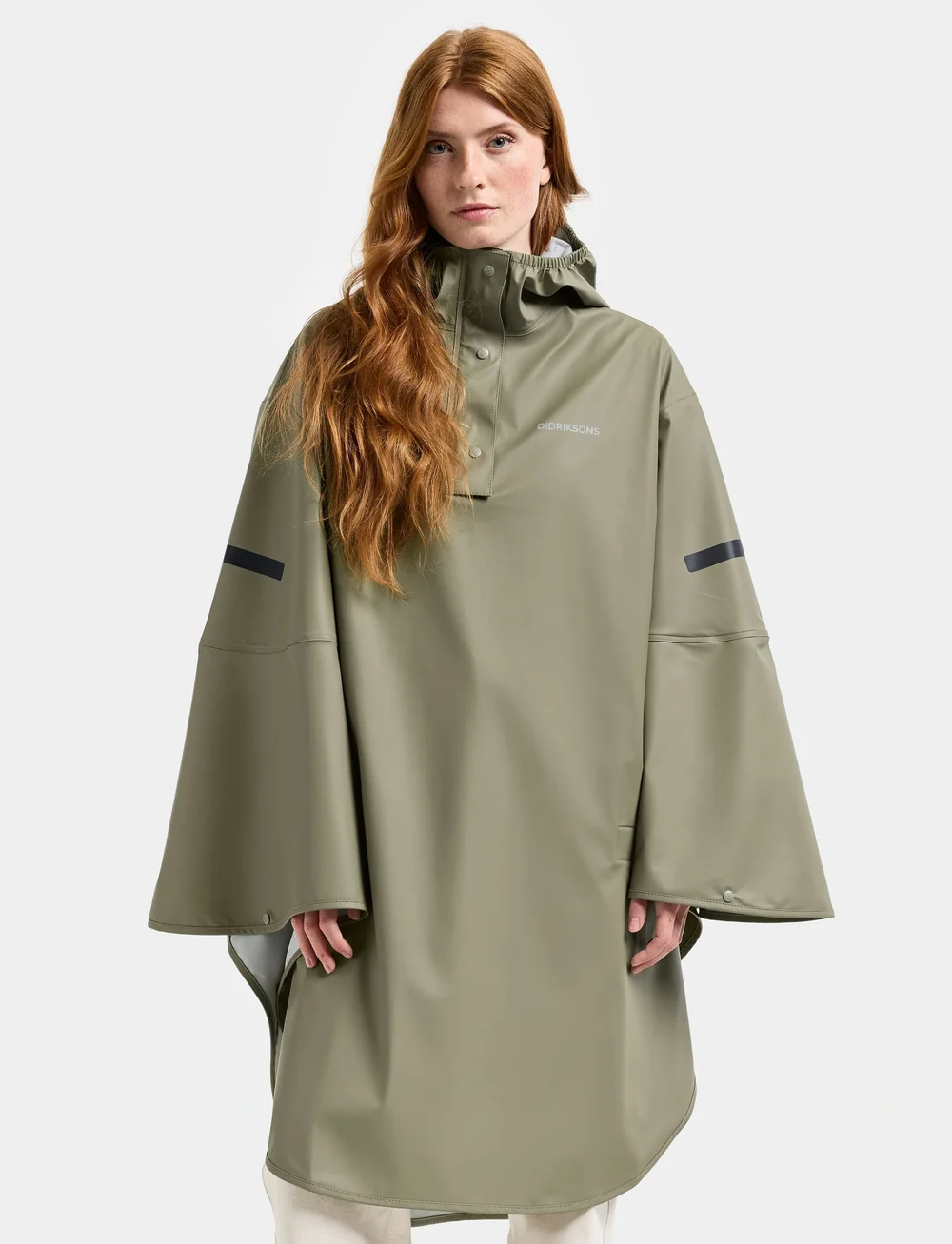 Didriksons - ALTO USX PONCHO - outdoor - mistel green - 0