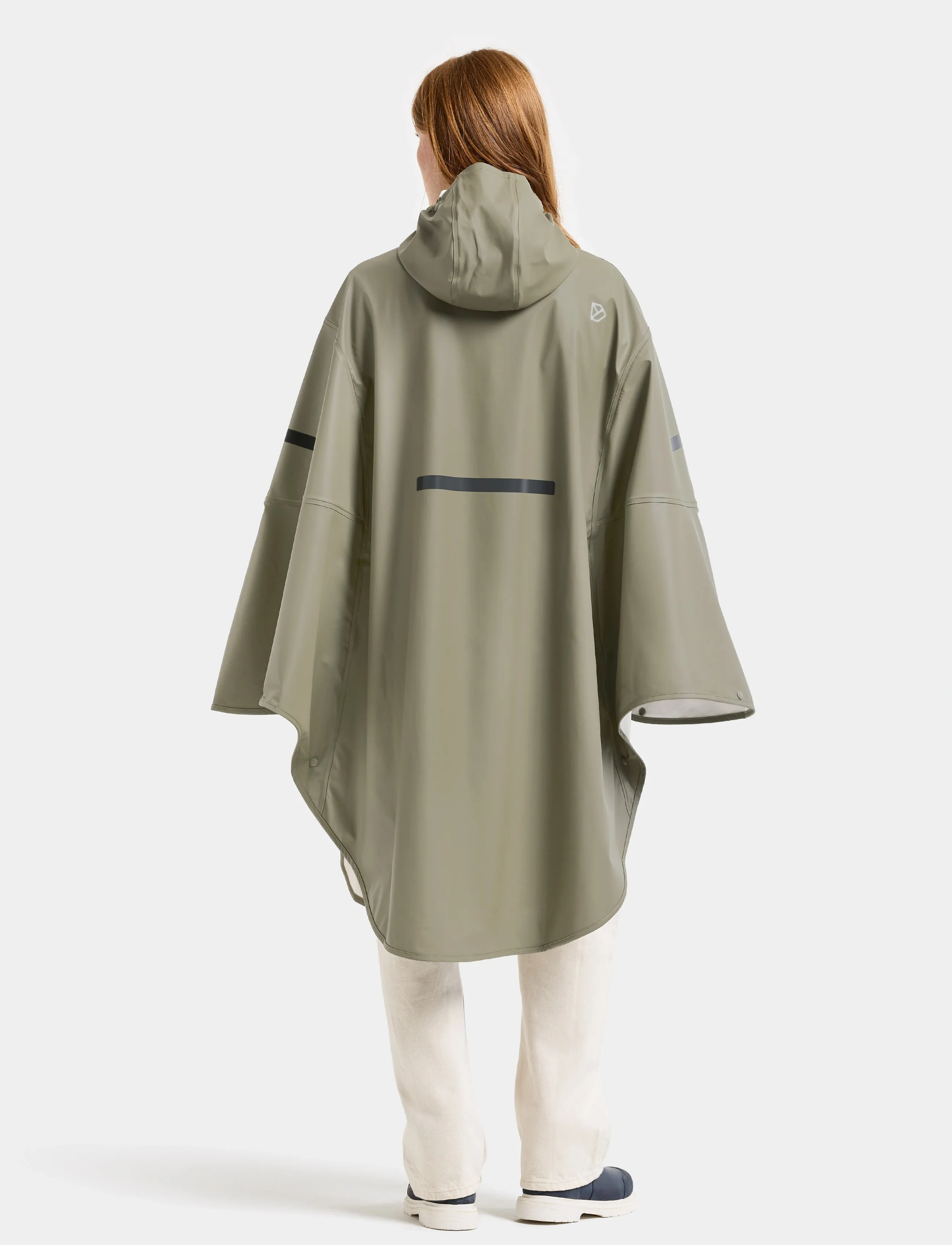 Didriksons - ALTO USX PONCHO - regnjackor - mistel green - 5