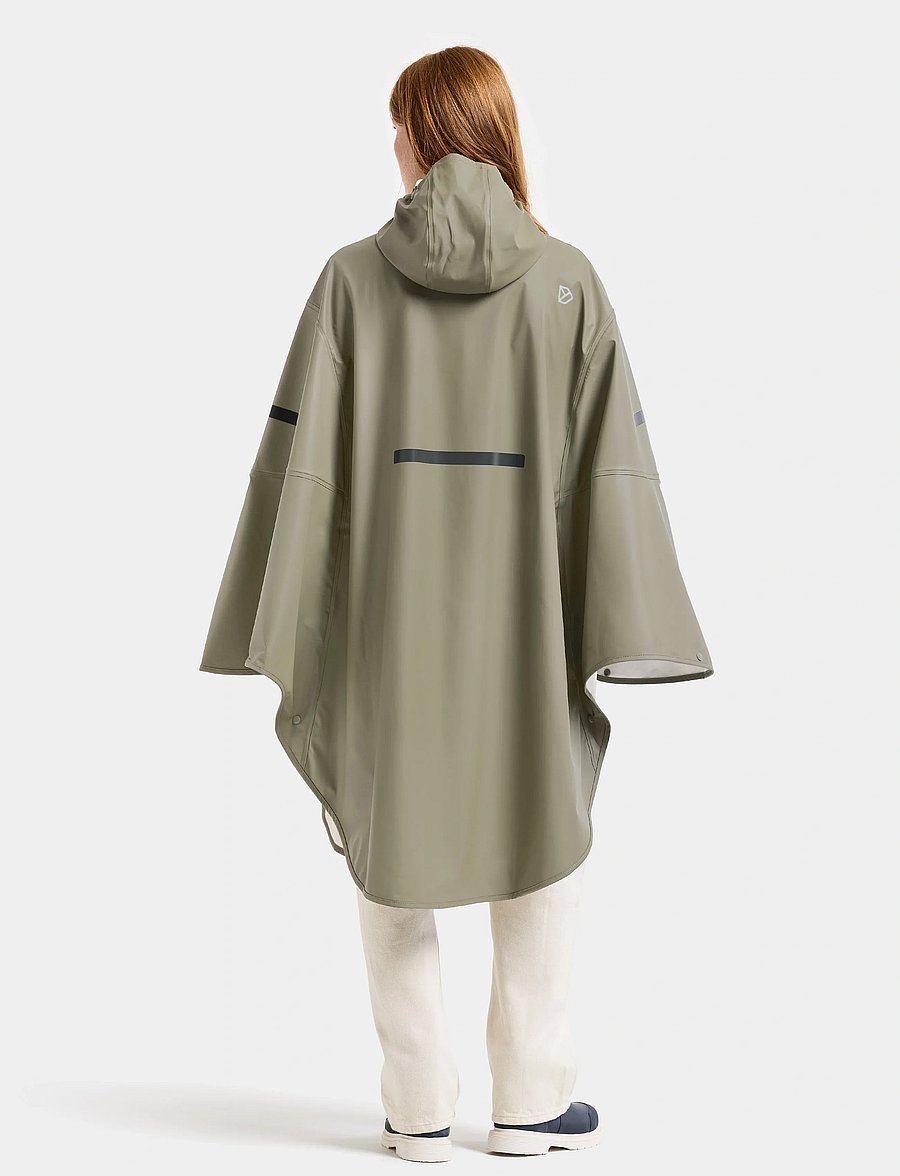 Didriksons - ALTO USX PONCHO - regnjackor - mistel green - 5