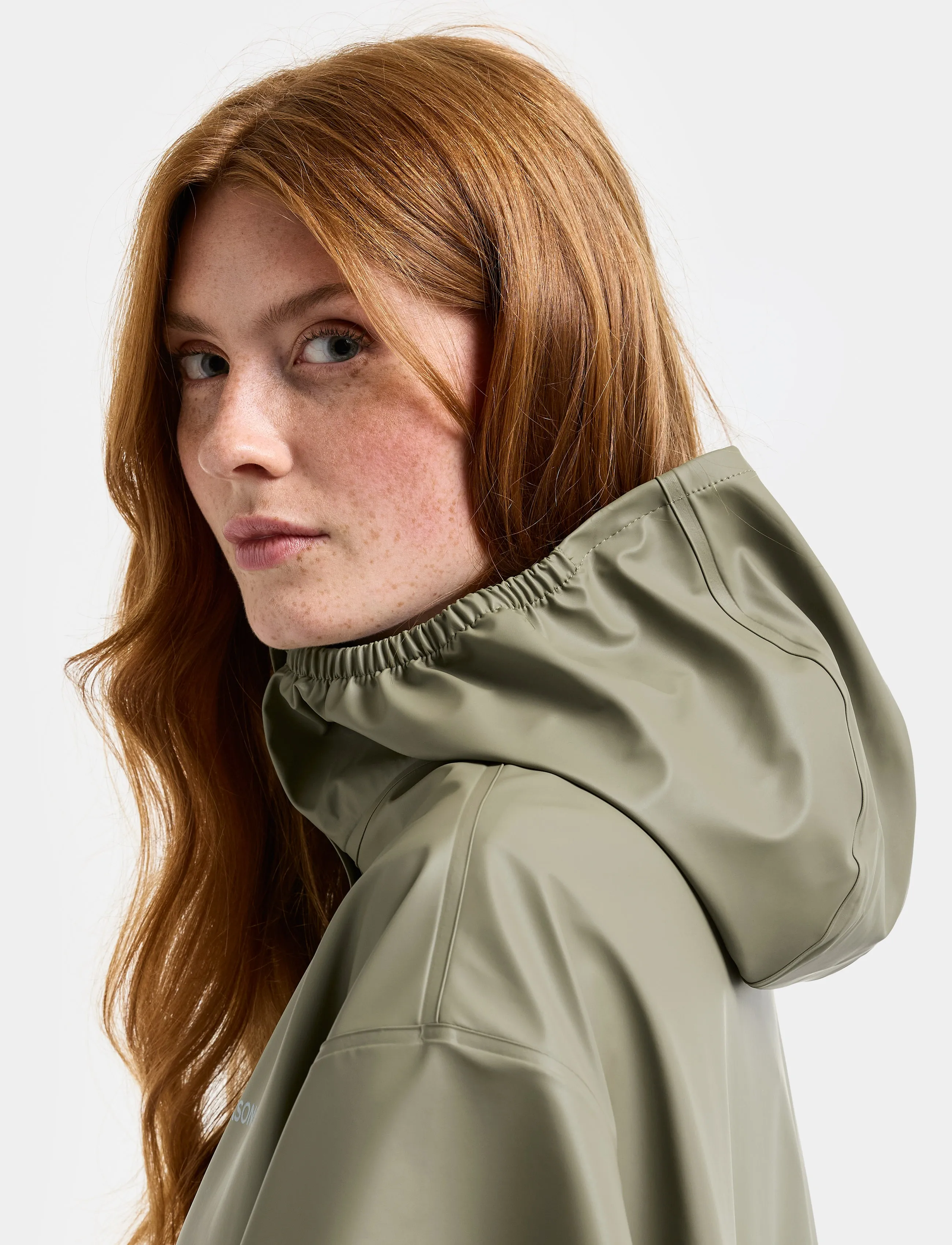 Didriksons ALTO USX PONCHO - Streetstyle - MISTEL GREEN / khaki/green